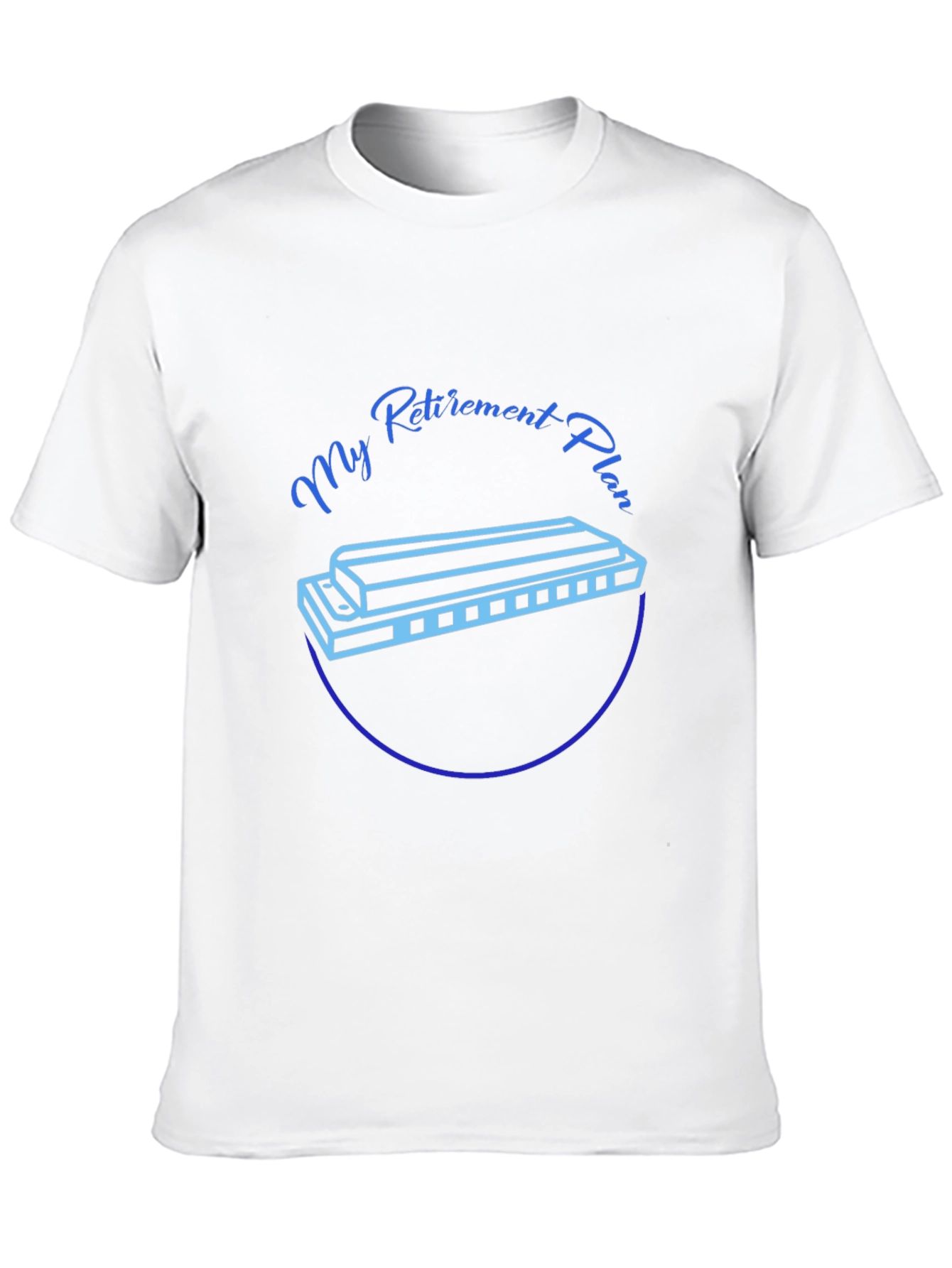 Black My Retirement Plan Harmonica T-Shirt view 10