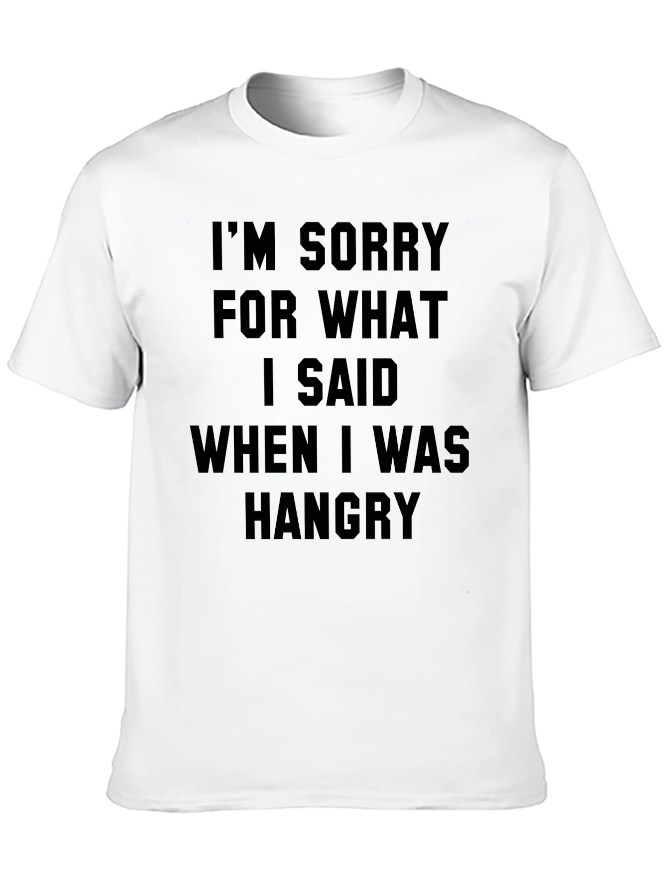 Black Hangry Apology T-Shirt view 10