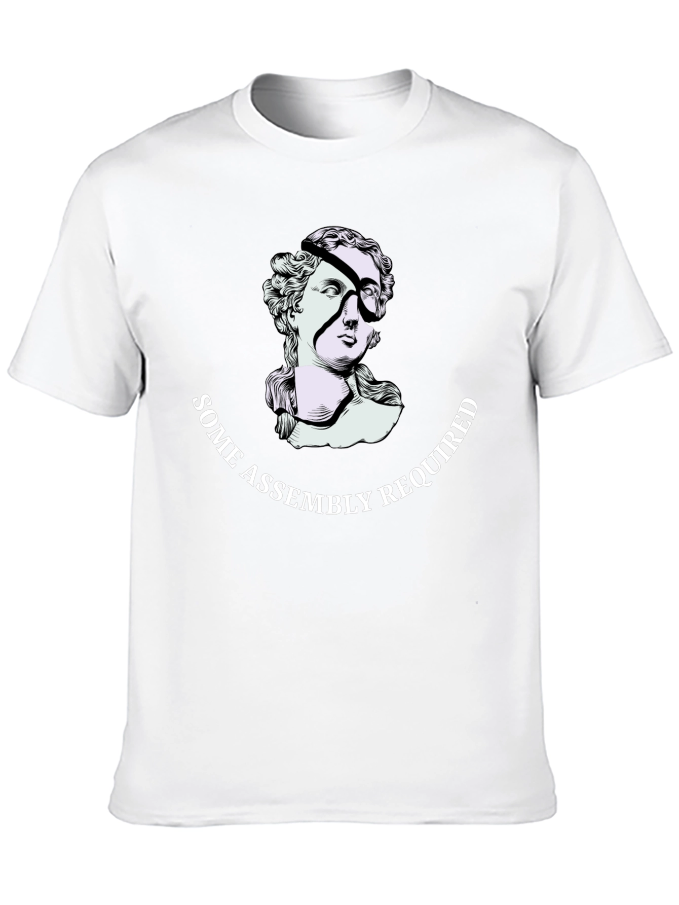 Black Deconstructed Bust Graphic Tee - Some Assembly Required view 10