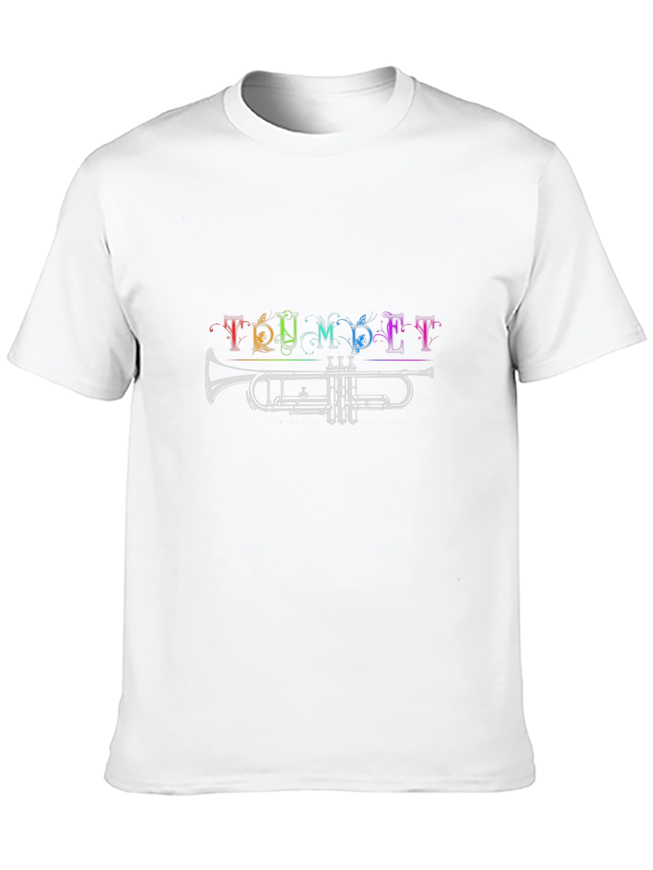 Black Trumpet Rainbow T-Shirt - Music Lover Tee view 10