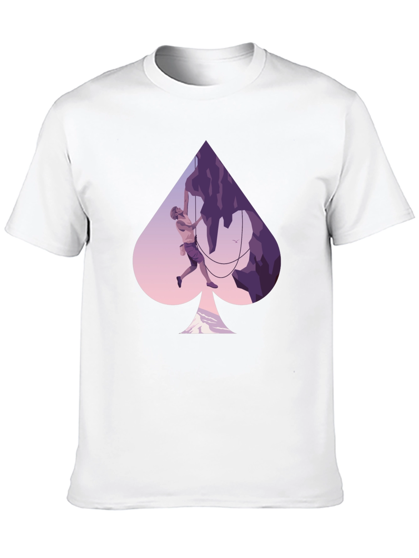 Black Climbing Spade Graphic T-Shirt view 10