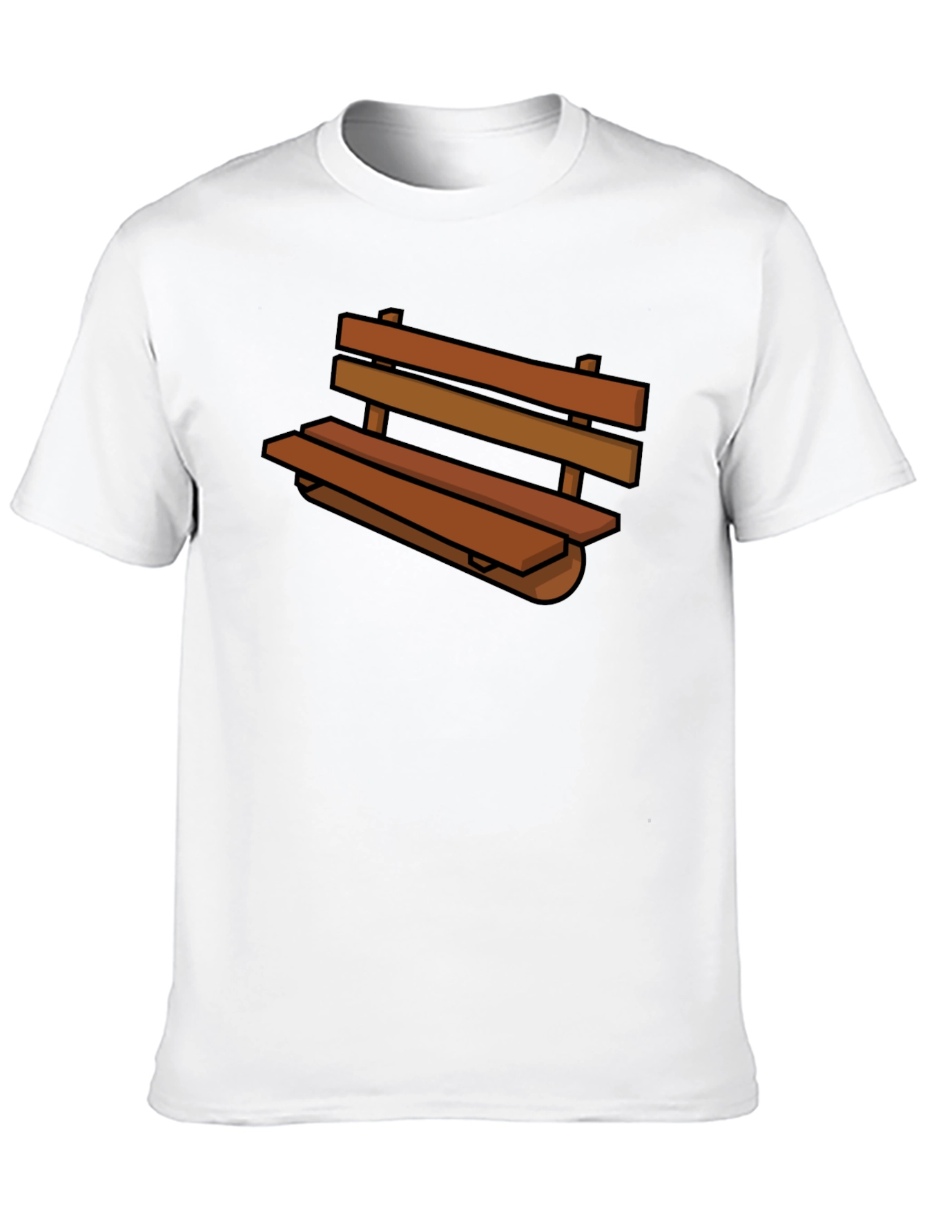 Black Bench Graphic Tee - Comfortable Everyday Wear view 10