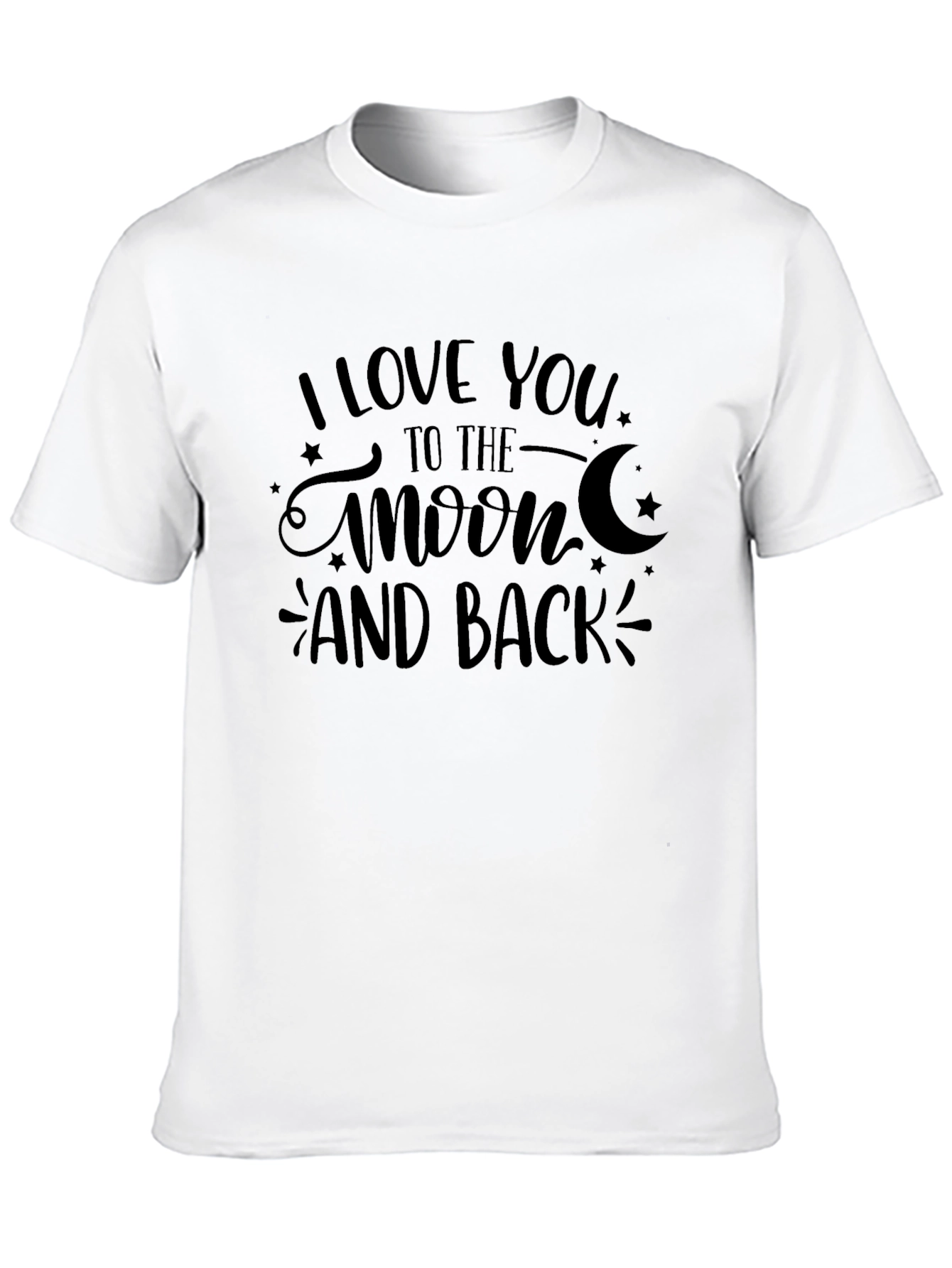 Black I Love You to The Moon and Back Graphic Tee view 10