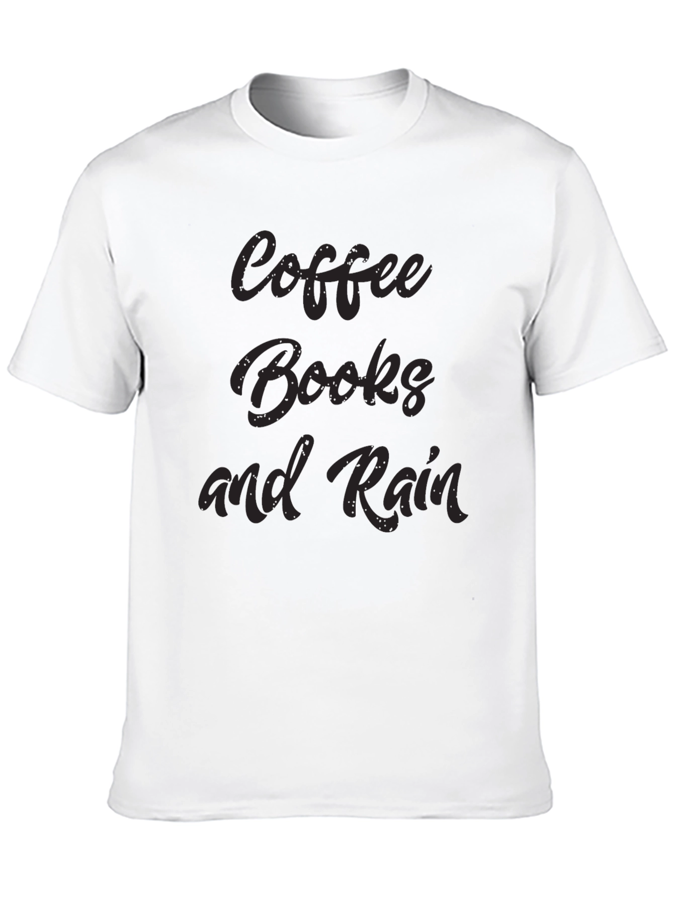 Black Coffee Books and Rain Black Tee view 10
