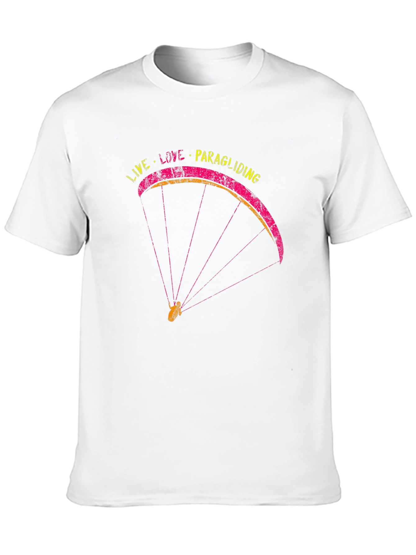 Black Live Love Paragliding Black T-Shirt view 10