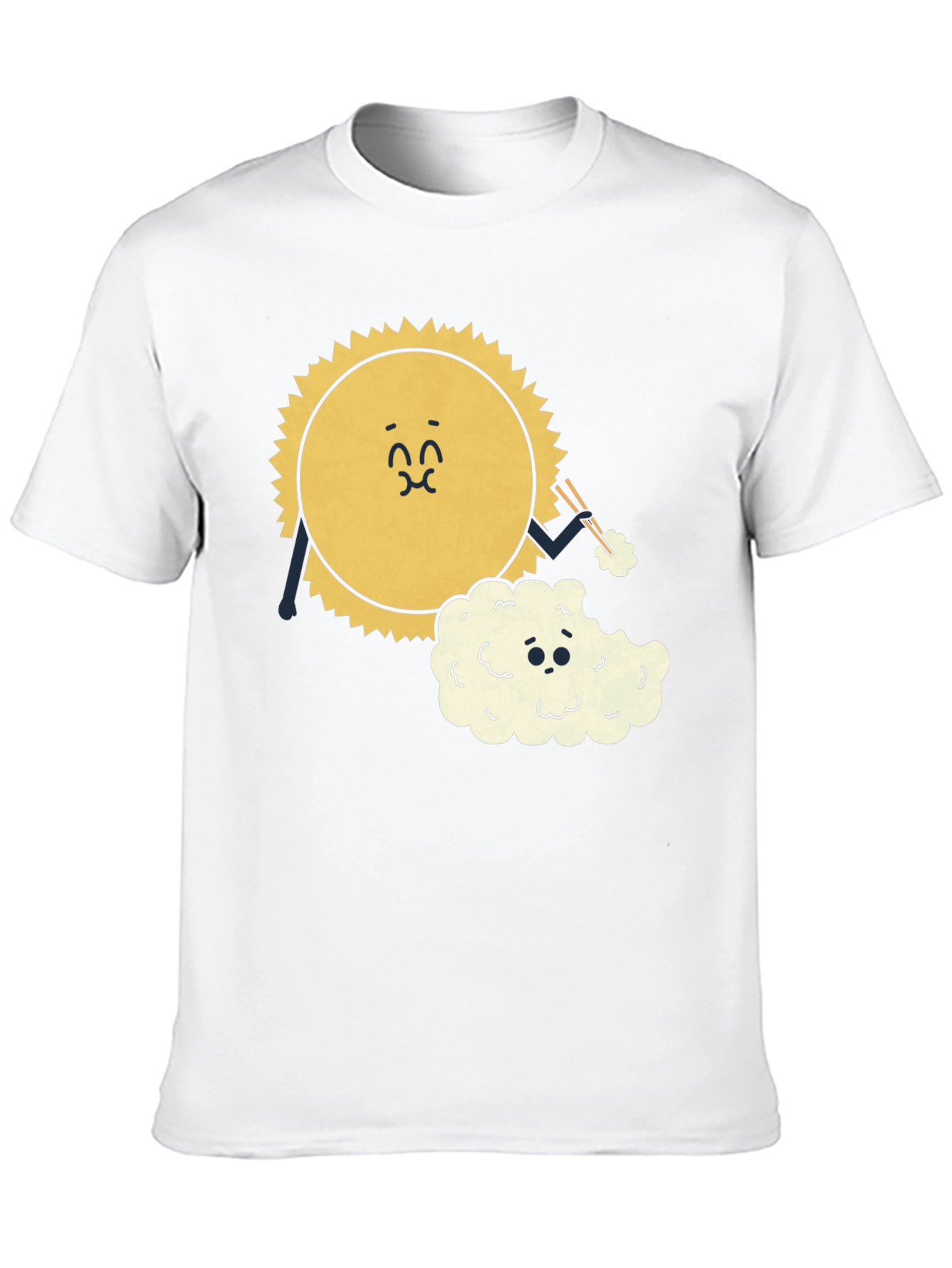 Black Sun Eating Cloud Graphic Tee - Black Cotton Blend view 10