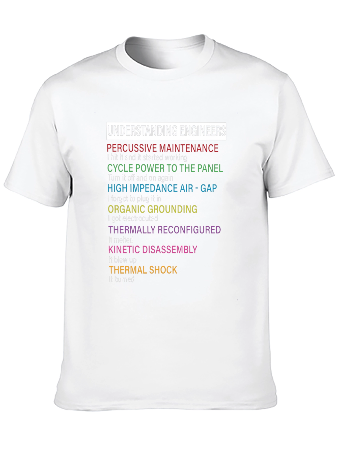 Black Understanding Engineers Humor T-Shirt view 10