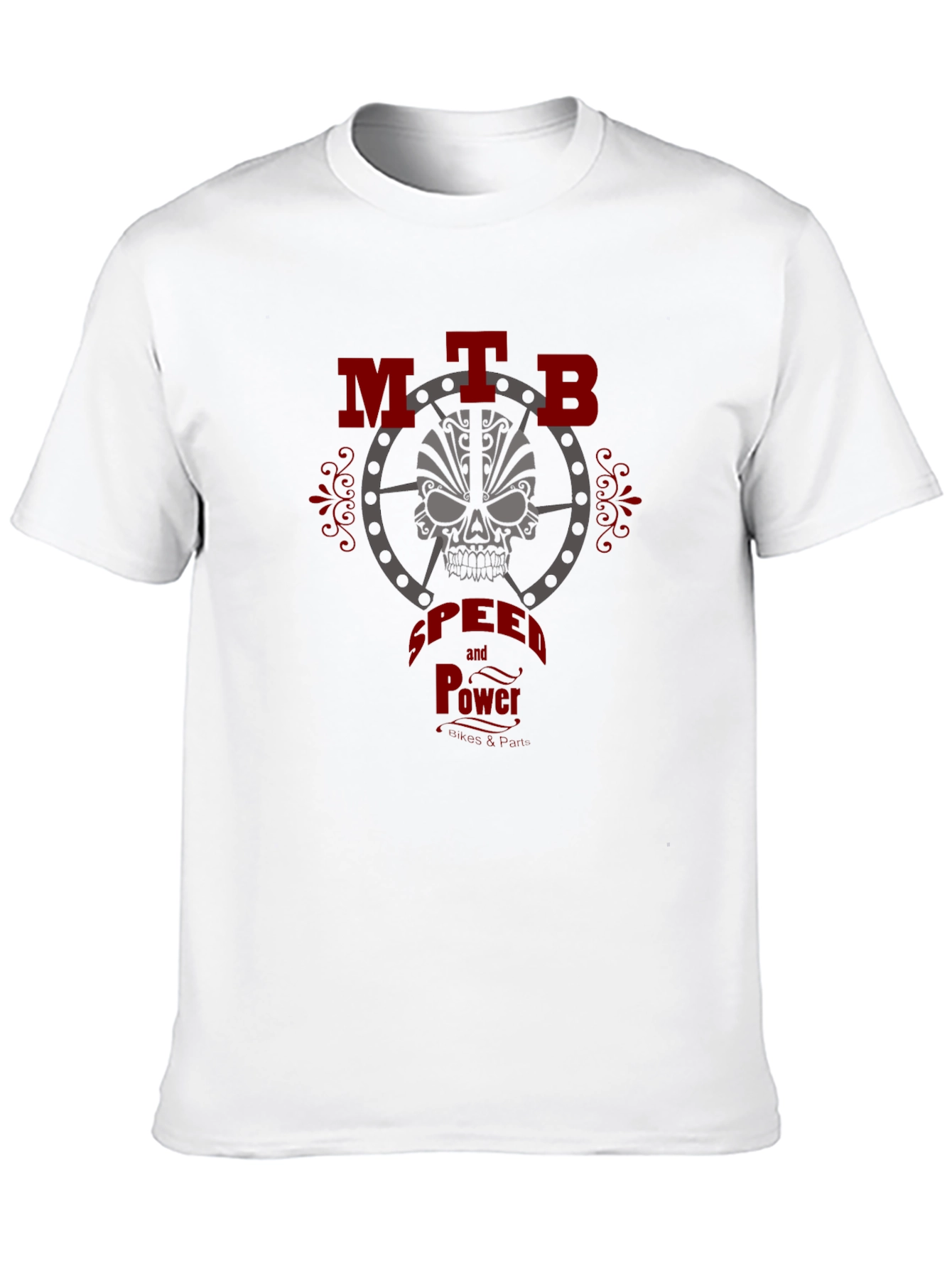 Black MTB Speed & Power Graphic Tee - Black view 10