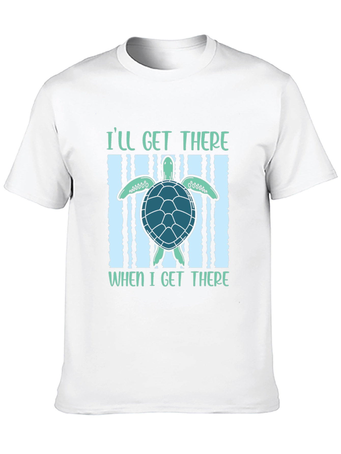 Black I'll Get There Turtle T-Shirt view 10