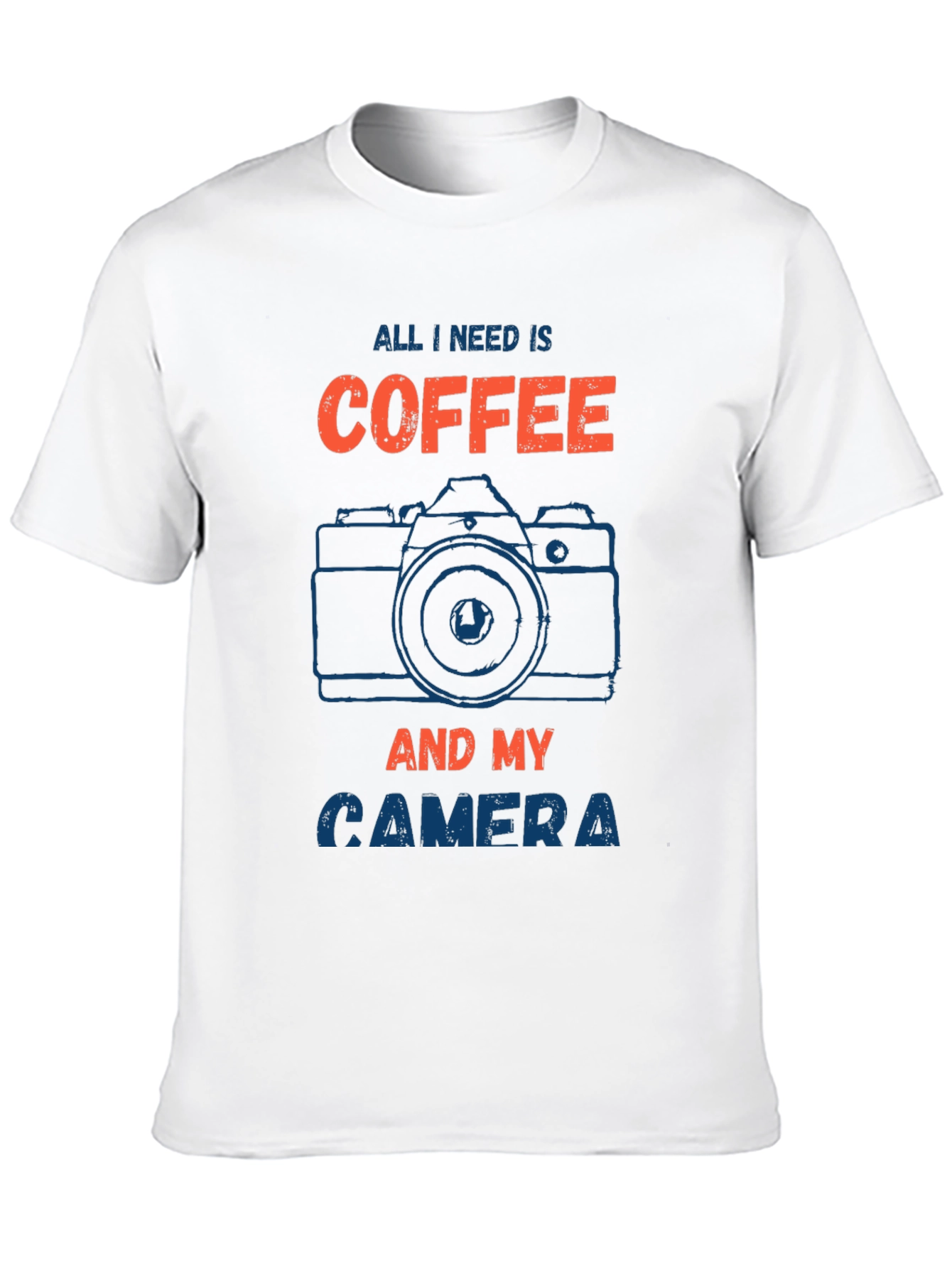 Black Coffee & Camera Graphic T-Shirt - Photographer's Must-Have! view 10