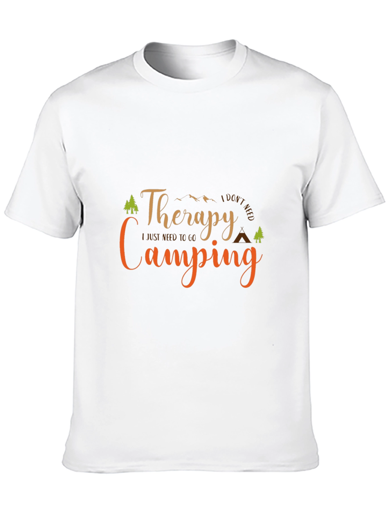 Black Therapy Camping Black T-Shirt view 10
