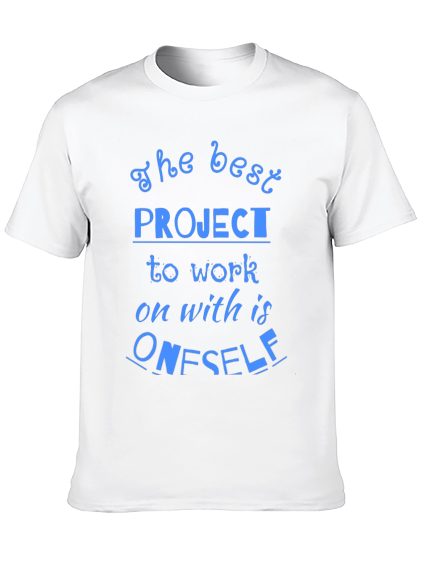 Black The Best Project T-Shirt - Motivational Tee view 10