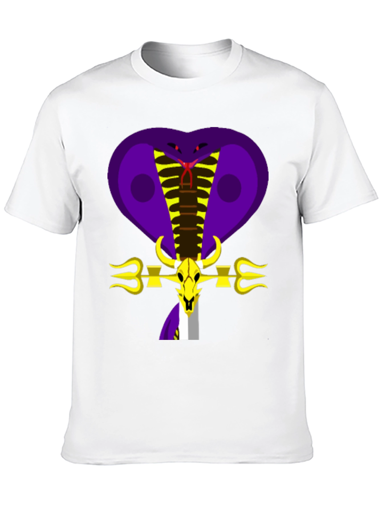 Black Cobra Skull Graphic Tee - Bold Design view 10