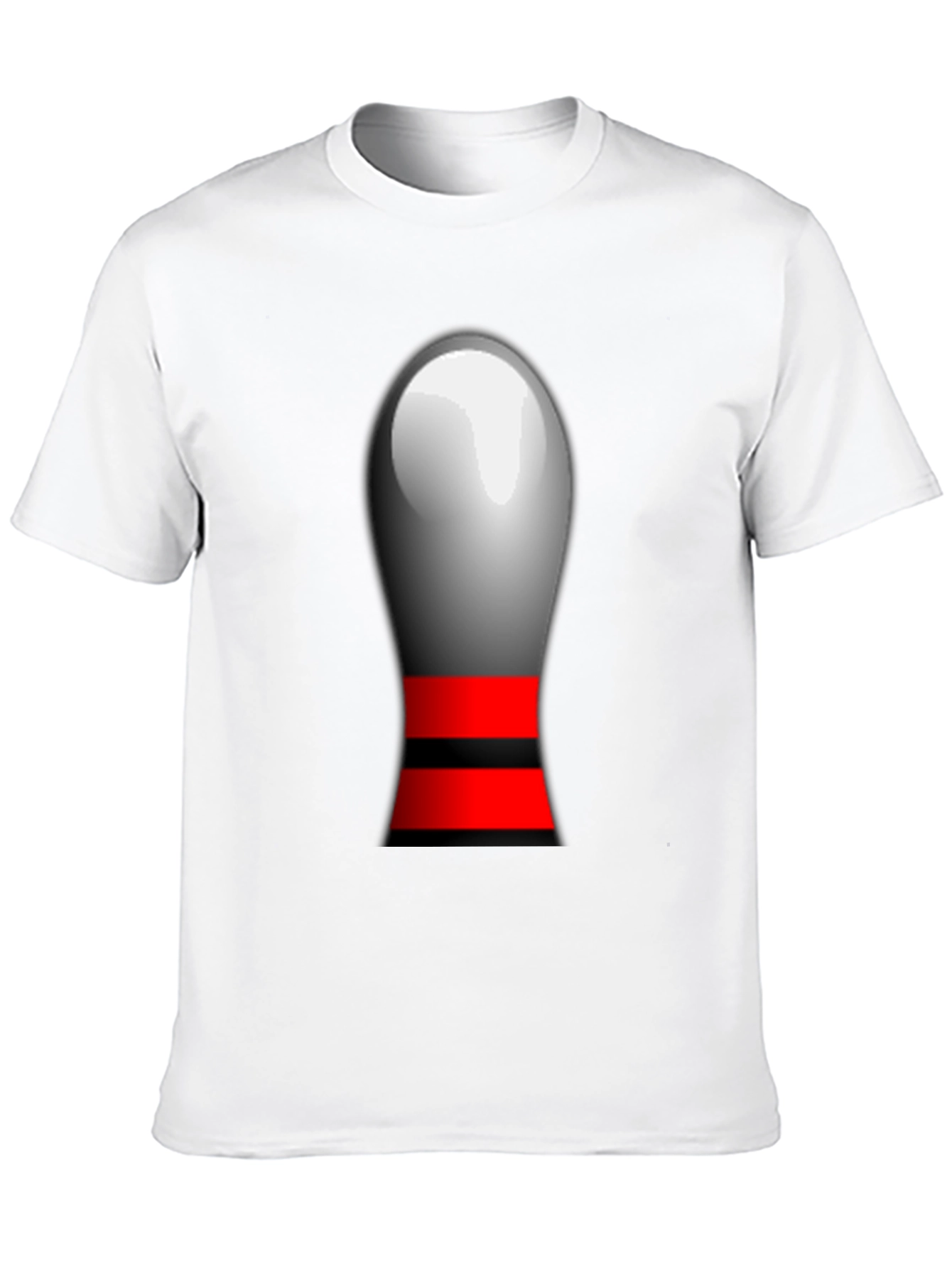 Black Novelty Bowling Pin Graphic T-Shirt view 10