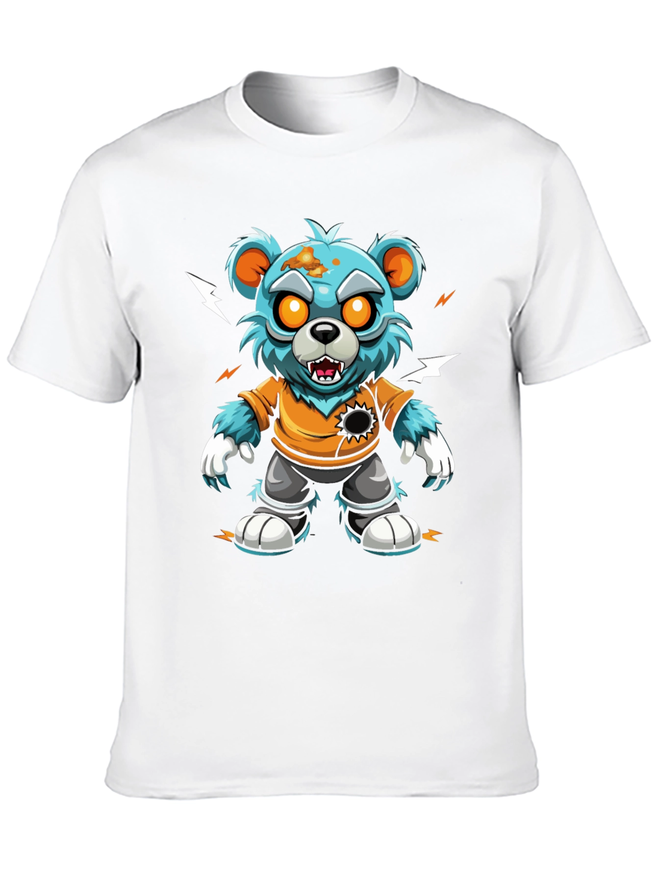 Black Zombie Bear T-Shirt - Graphic Tee view 10