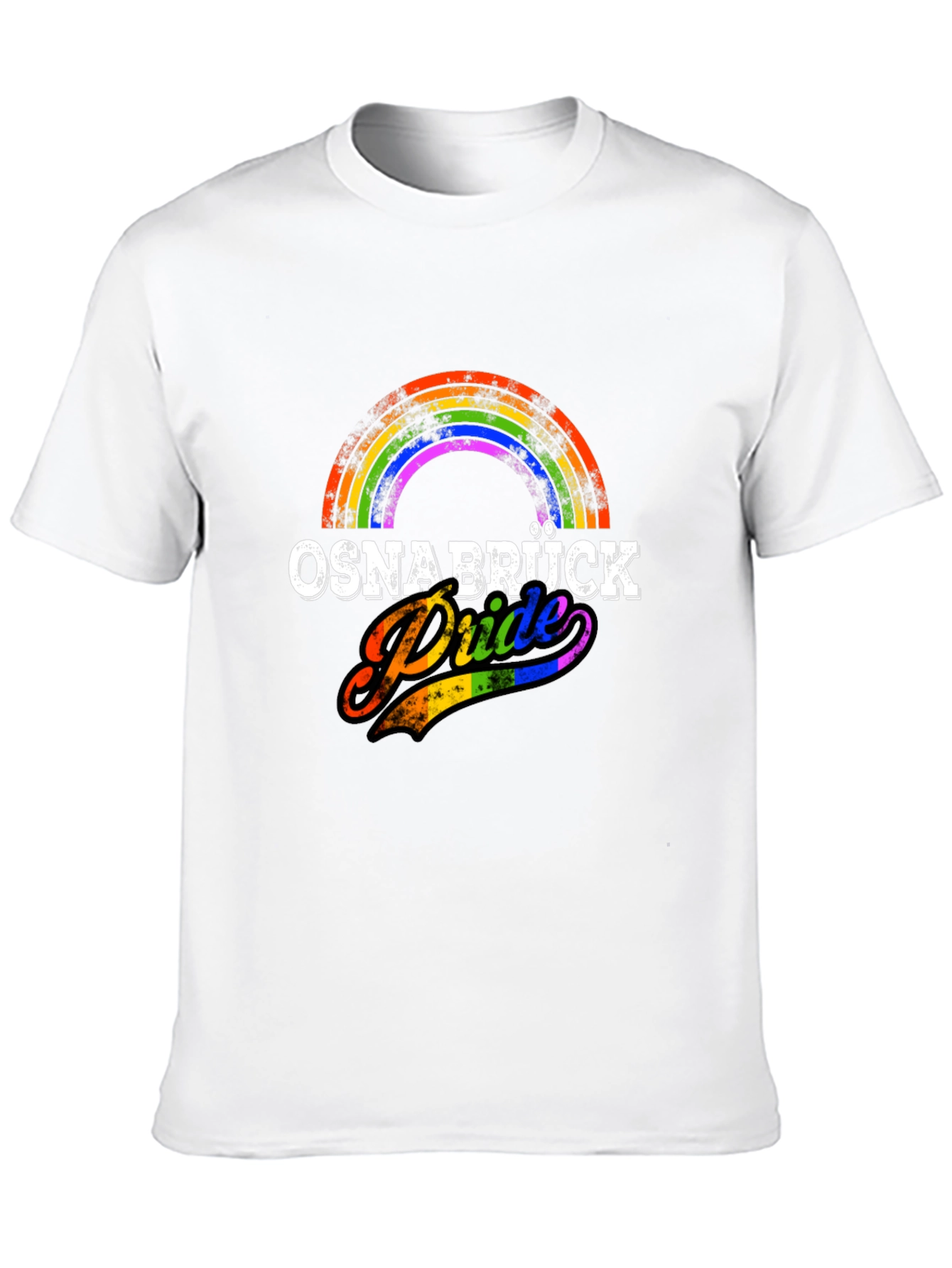 Black Osnabrück Pride Rainbow T-Shirt - Black Cotton Blend view 10
