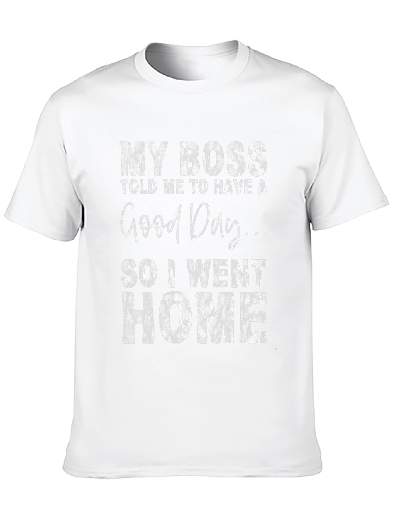 Black Funny 'My Boss' Graphic Tee view 10
