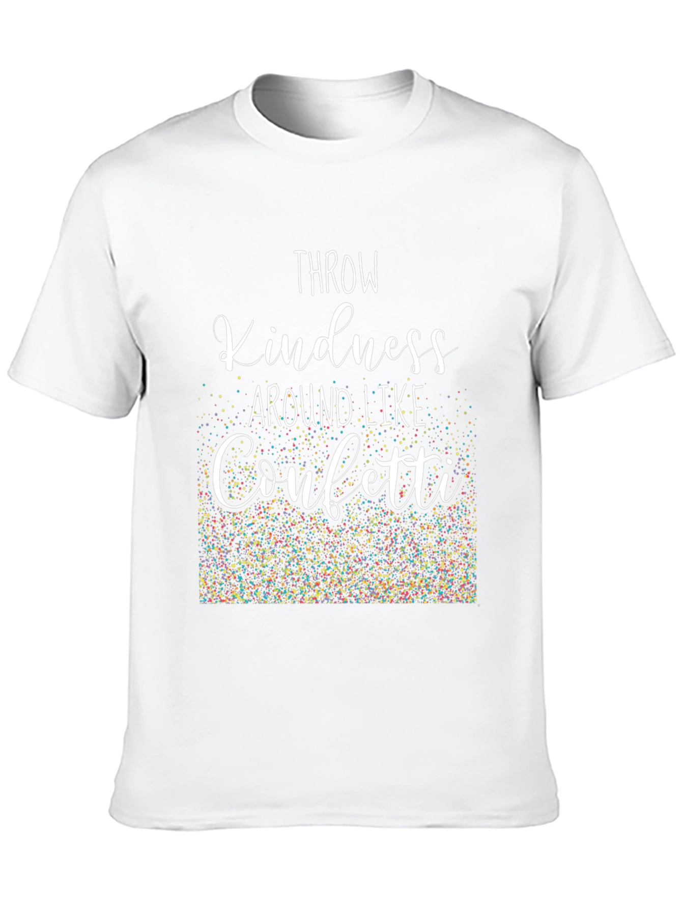Black Kindness Confetti Tee - Spread Positivity! view 10