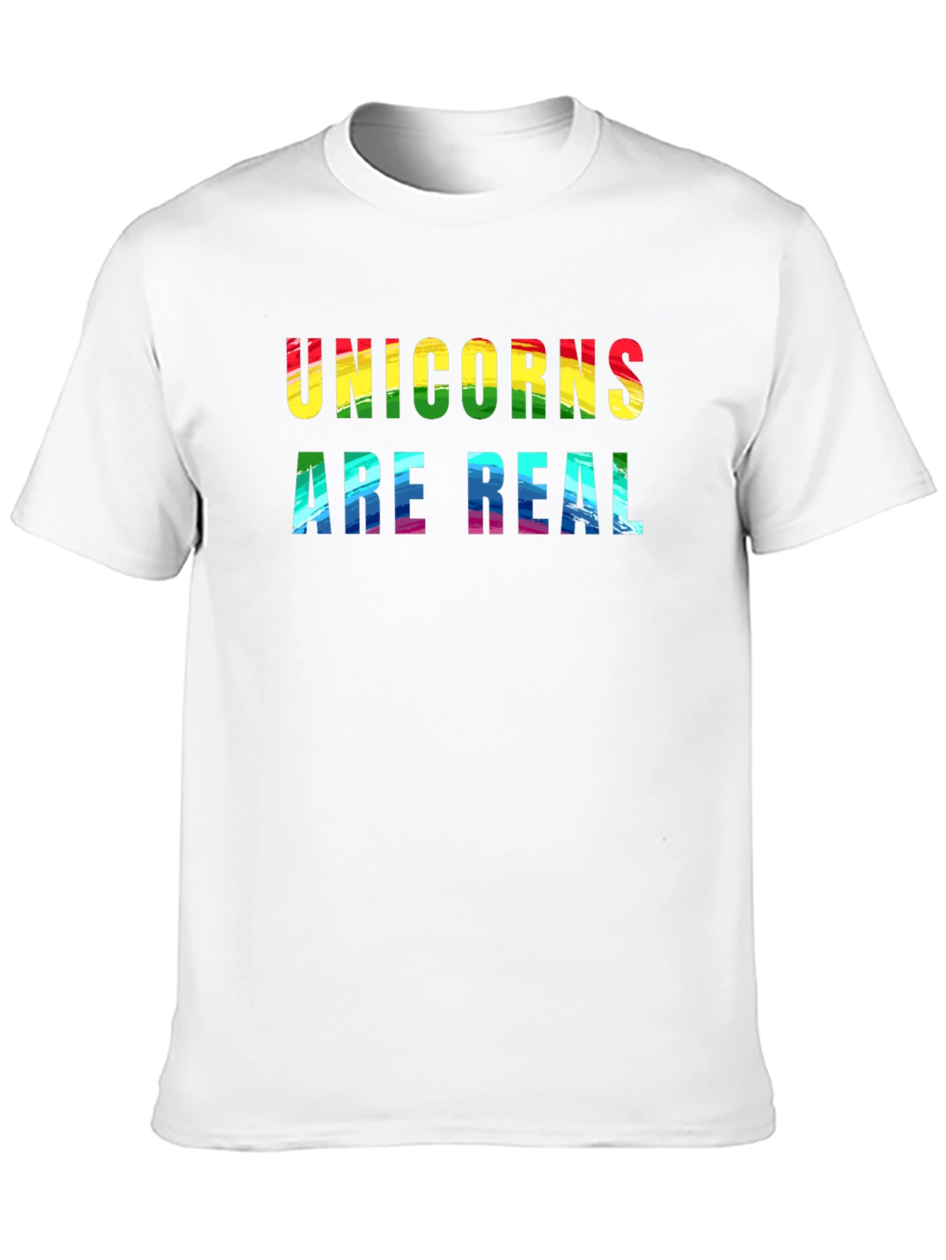 Black Unicorns Are Real Rainbow Graphic T-Shirt view 10