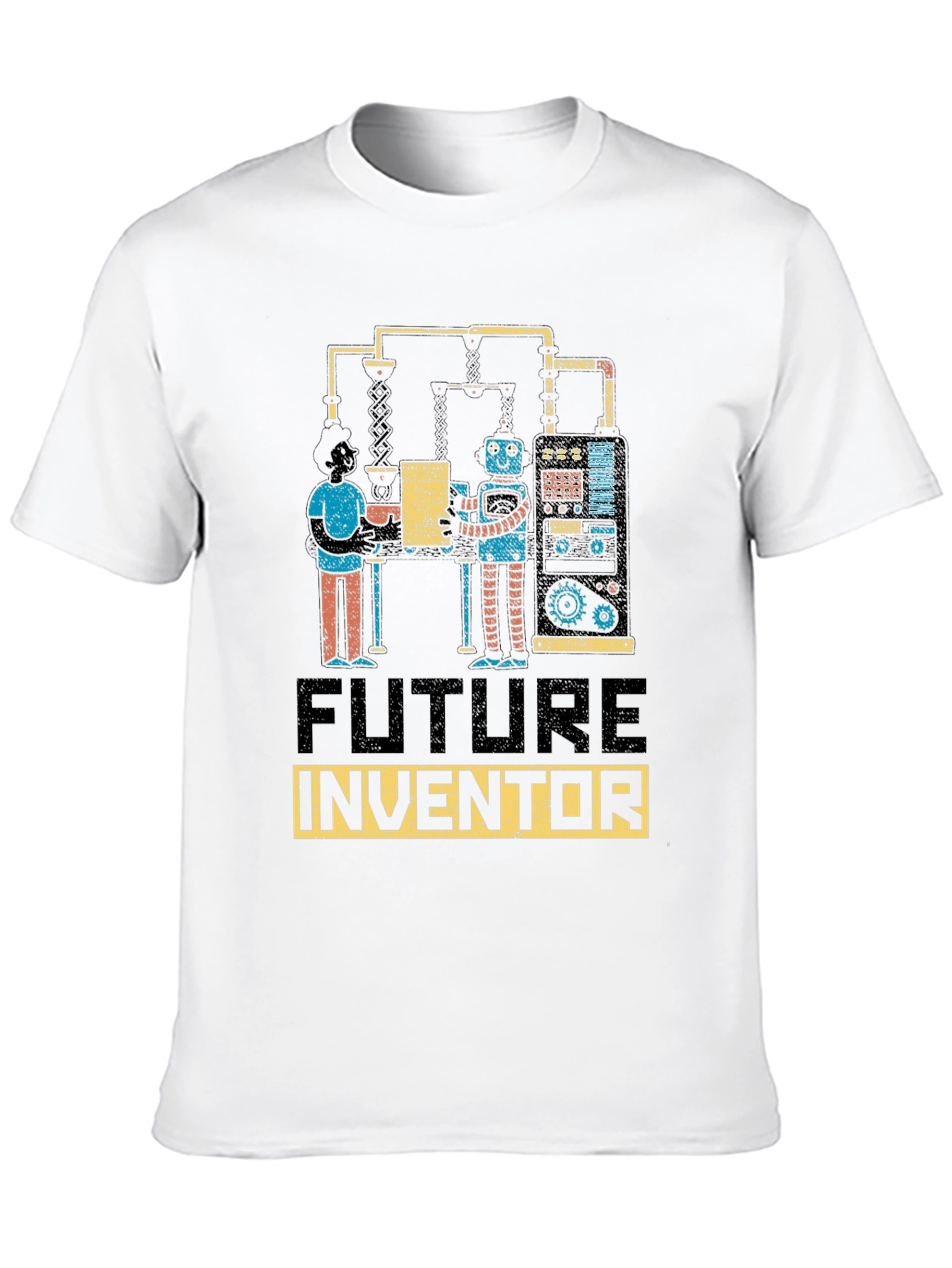 Black Future Inventor Graphic T-Shirt view 10