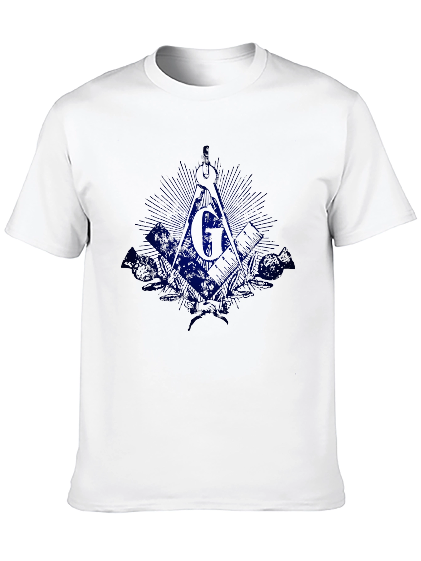 Black Freemason Symbol Black T-Shirt view 10