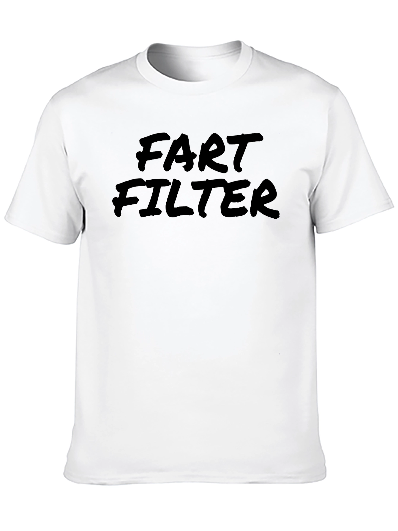 Black Fart Filter Graphic T-Shirt - Novelty Tee view 10