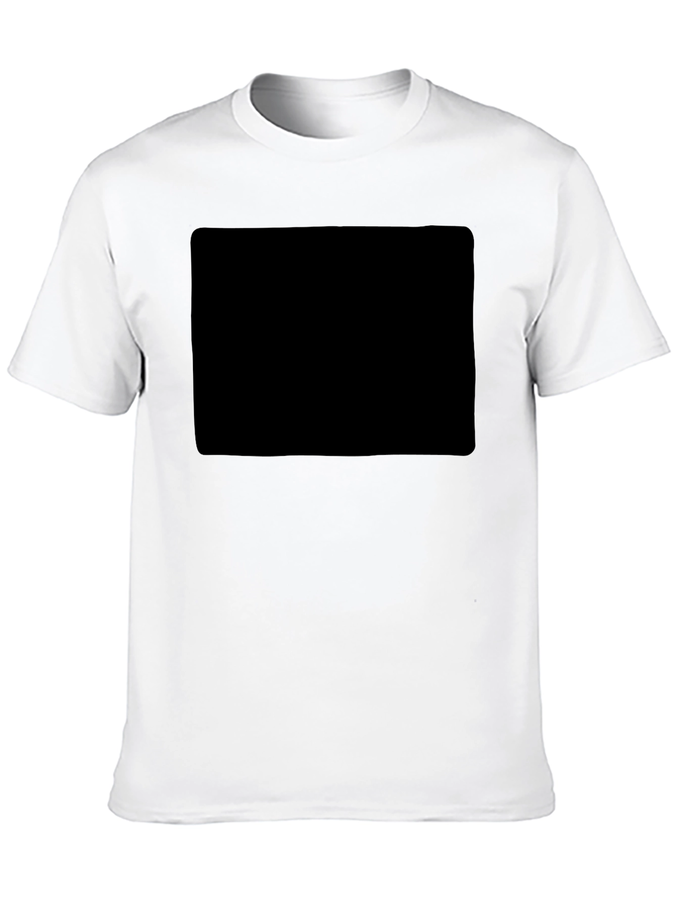 Black Men's Solid Black Casual T-Shirt view 10