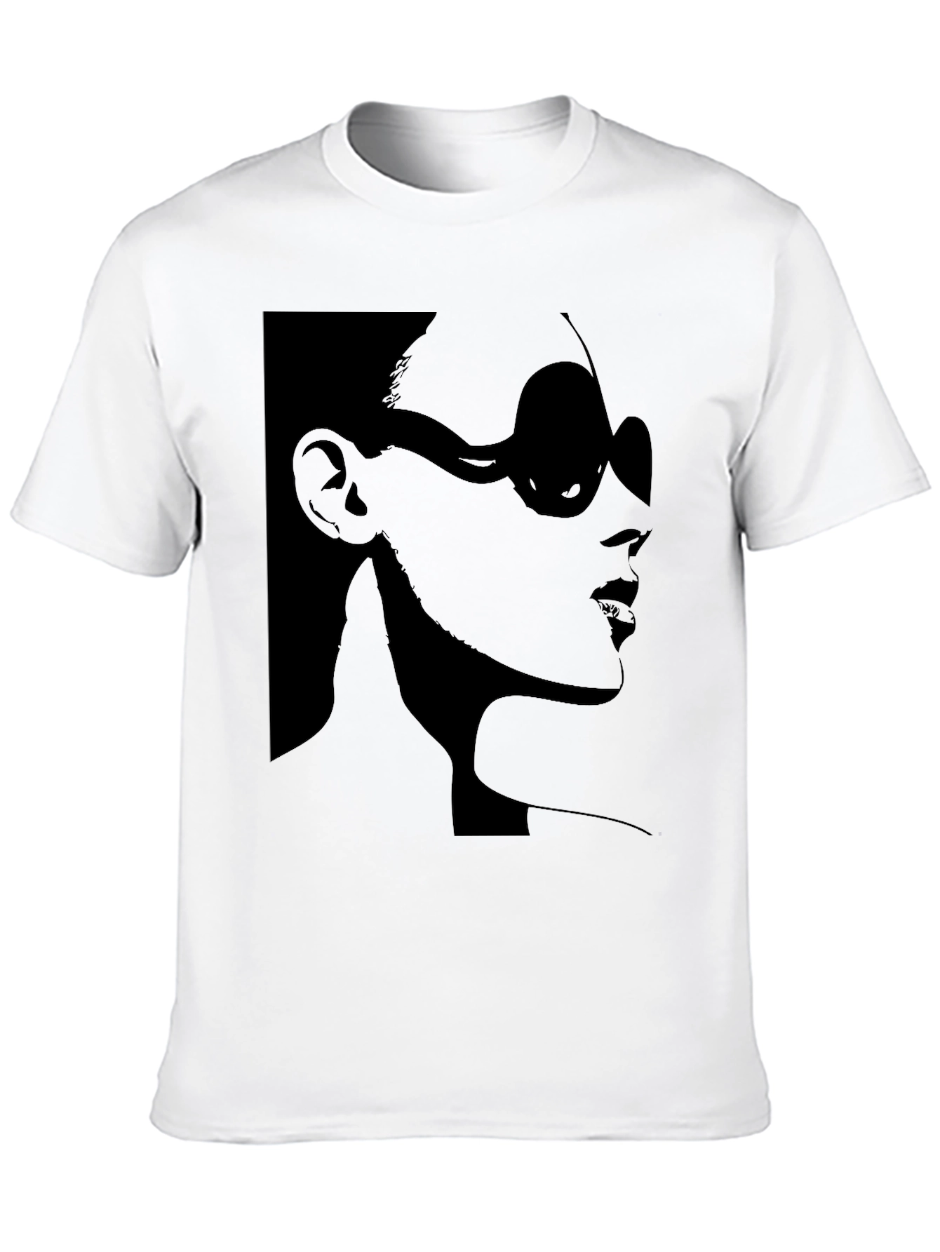 Black Stylish Silhouette Graphic T-Shirt view 10