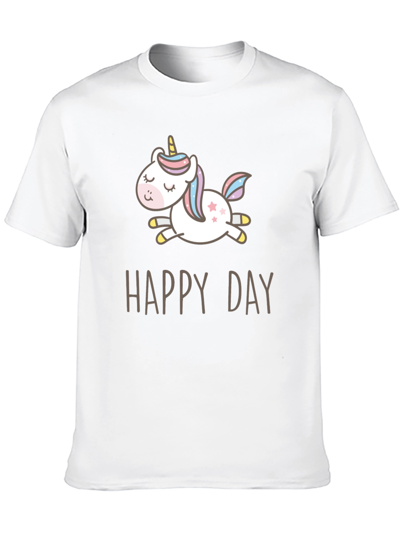 Black Happy Day Unicorn Graphic Tee view 10