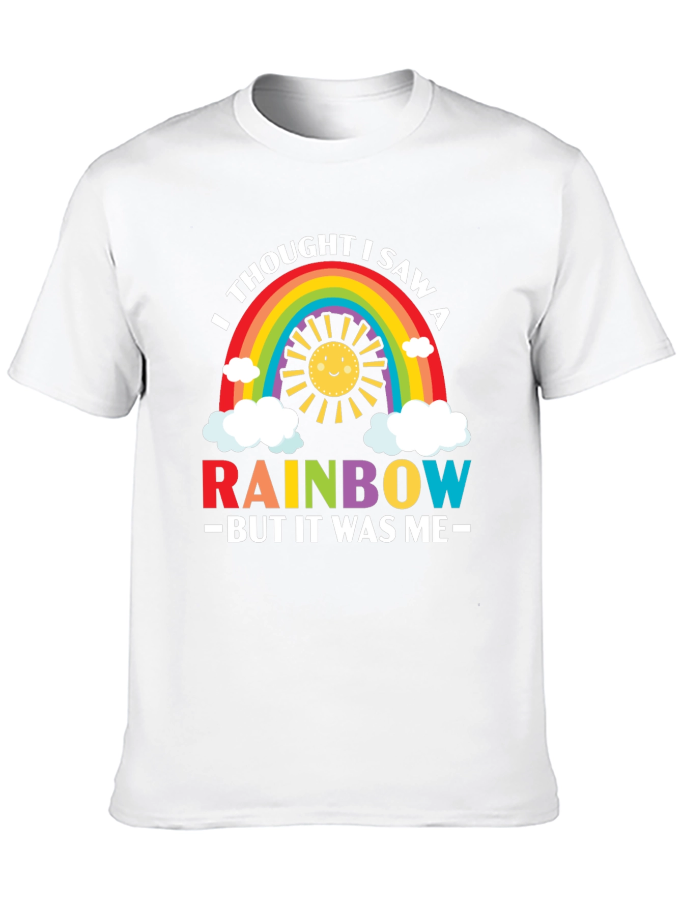 Black Rainbow Graphic Tee - Funny & Cute Men's T-Shirt view 10