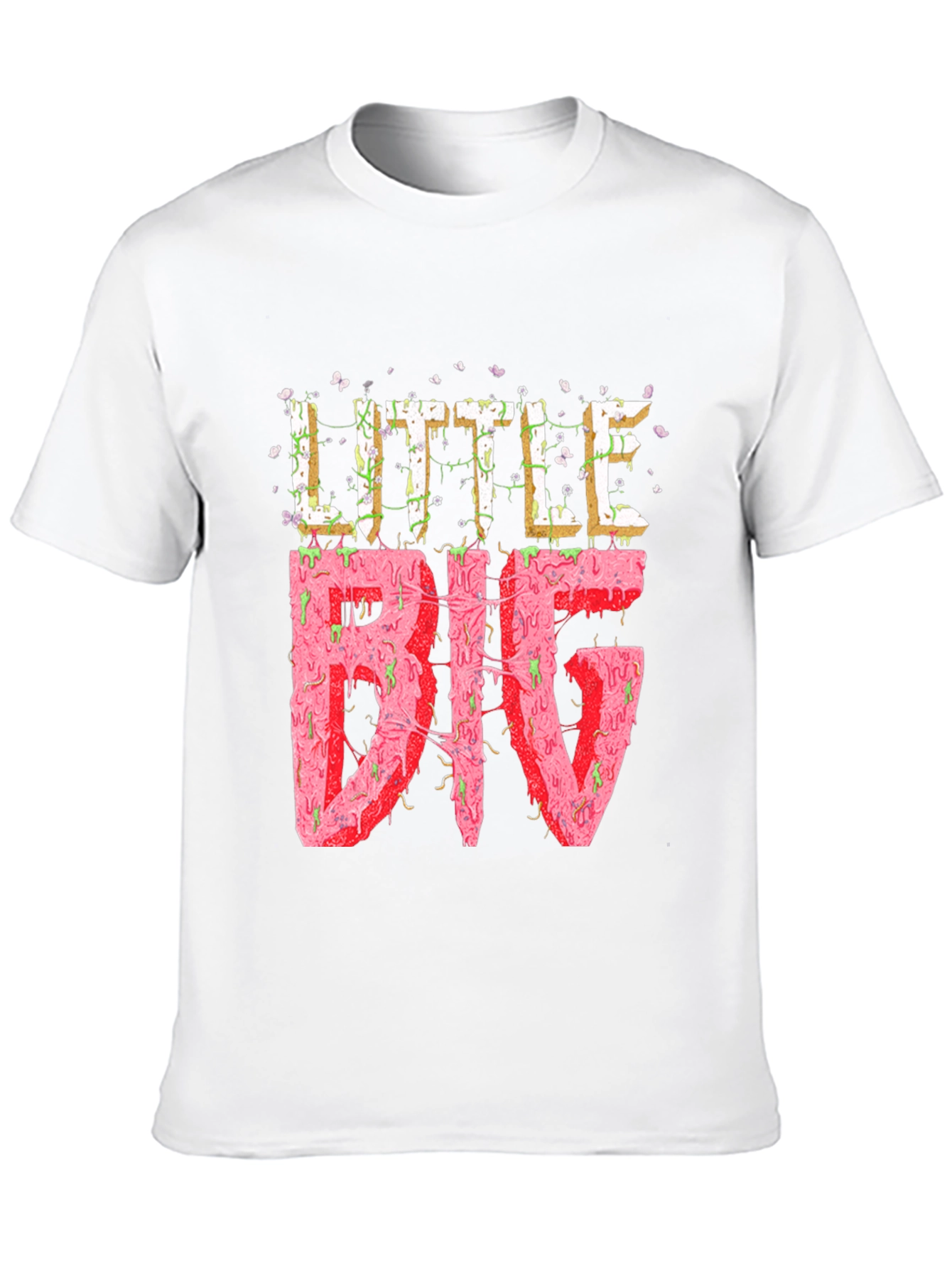 Black Little Big Graphic Tee - Black Cotton Blend view 10