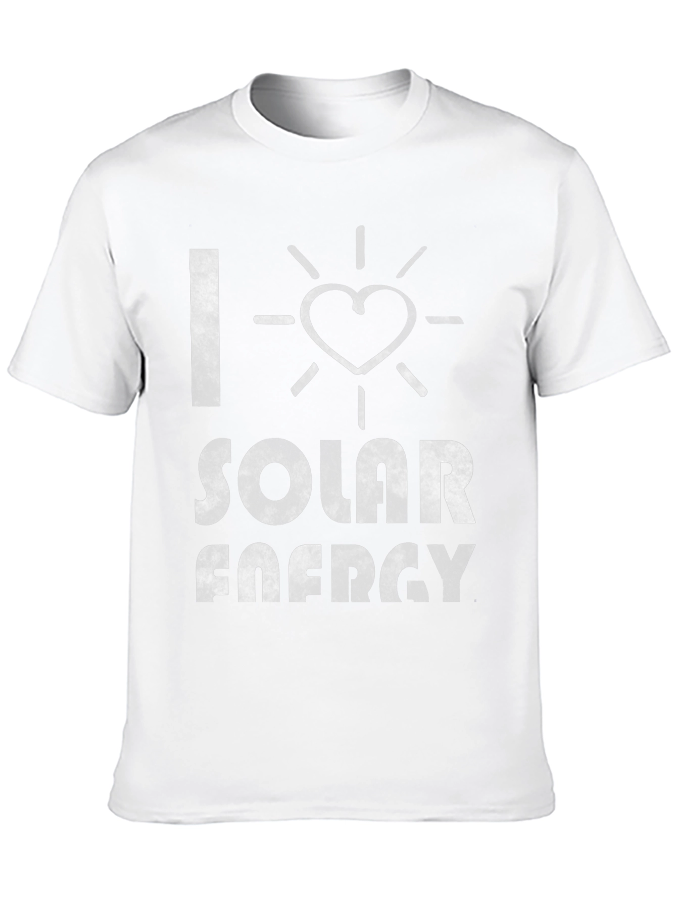 Black I Love Solar Energy T-Shirt - Eco-Friendly Fashion view 10