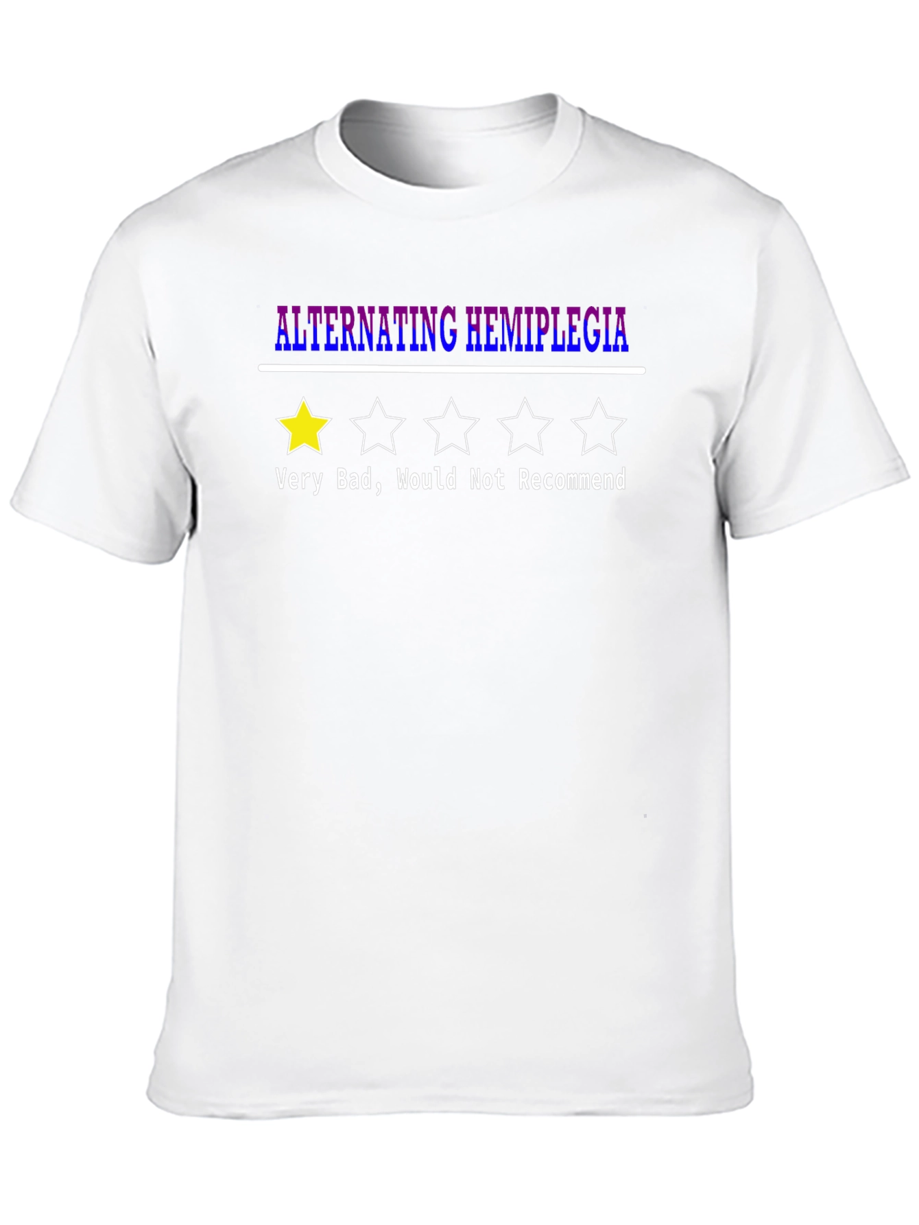 Black Alternating Hemiplegia T-Shirt - 1 Star Rating view 10