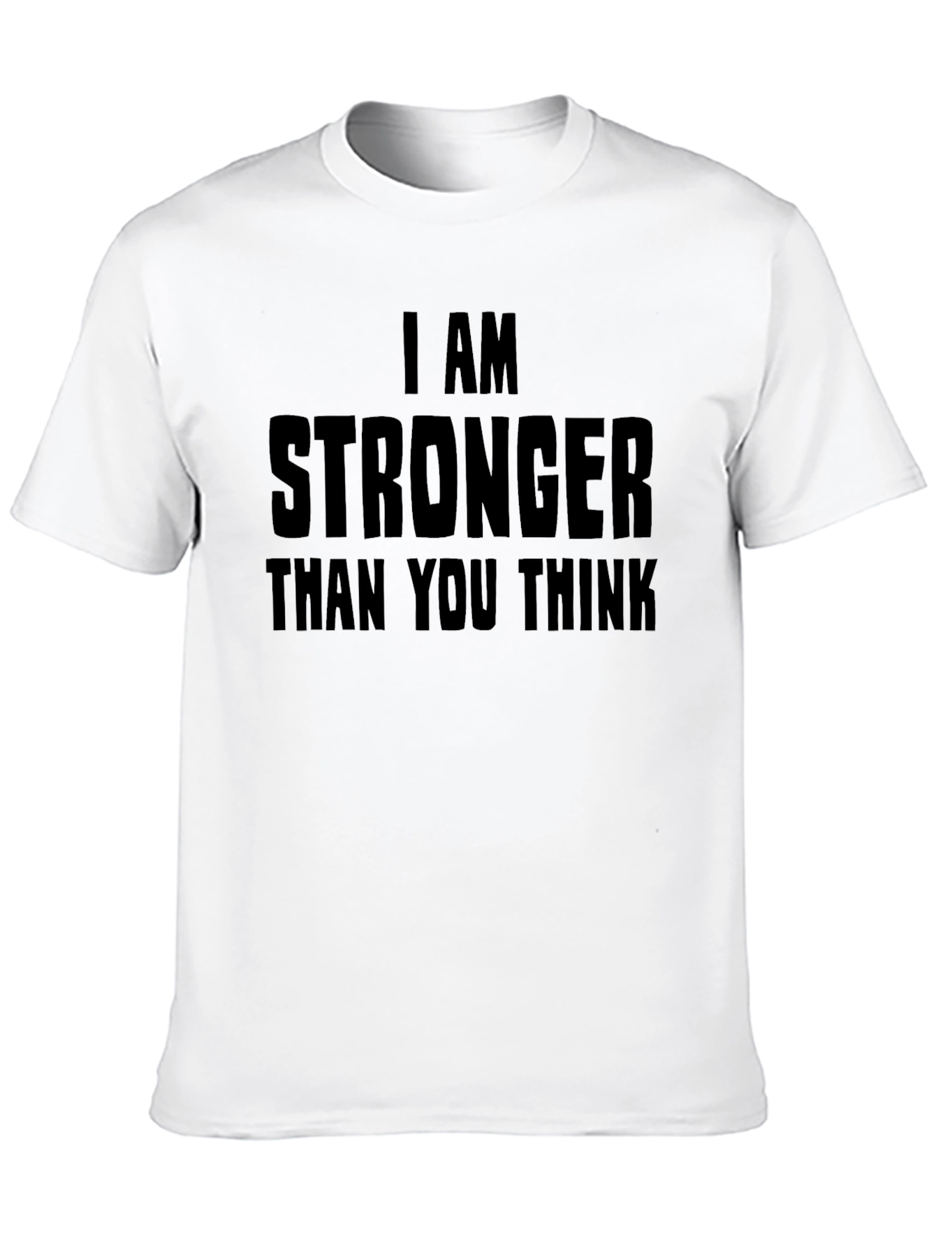 Black Stronger Than You Think Graphic Tee - Black view 10