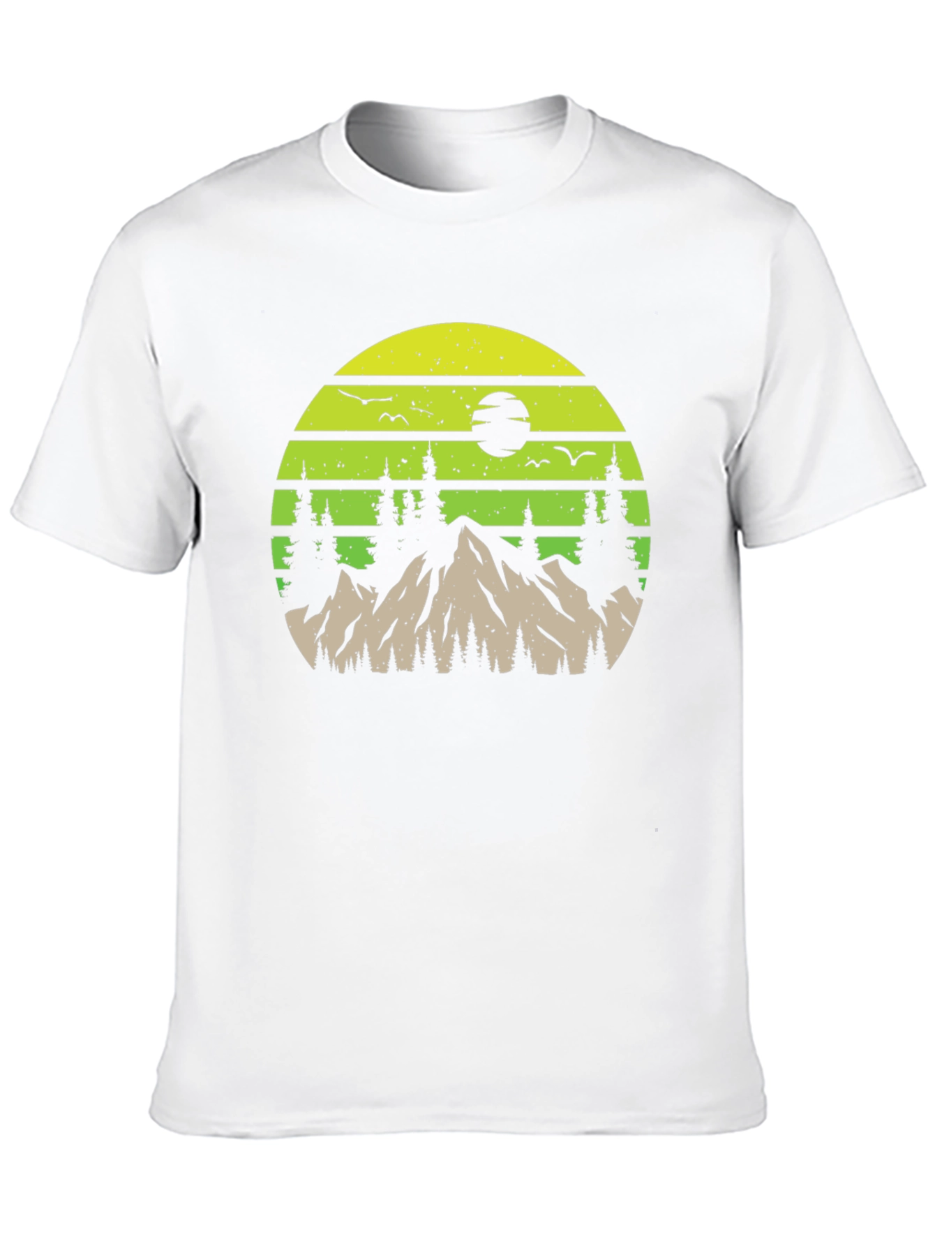 Black Nature Mountain Scene Graphic Tee view 10