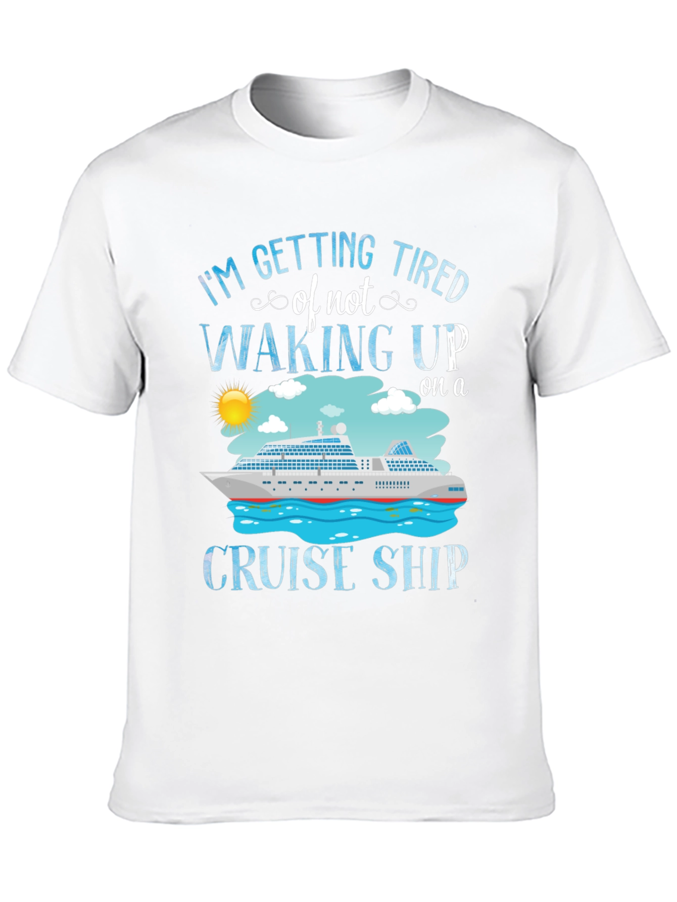 Black Cruise Ship T-Shirt - I'm Getting Tired view 10