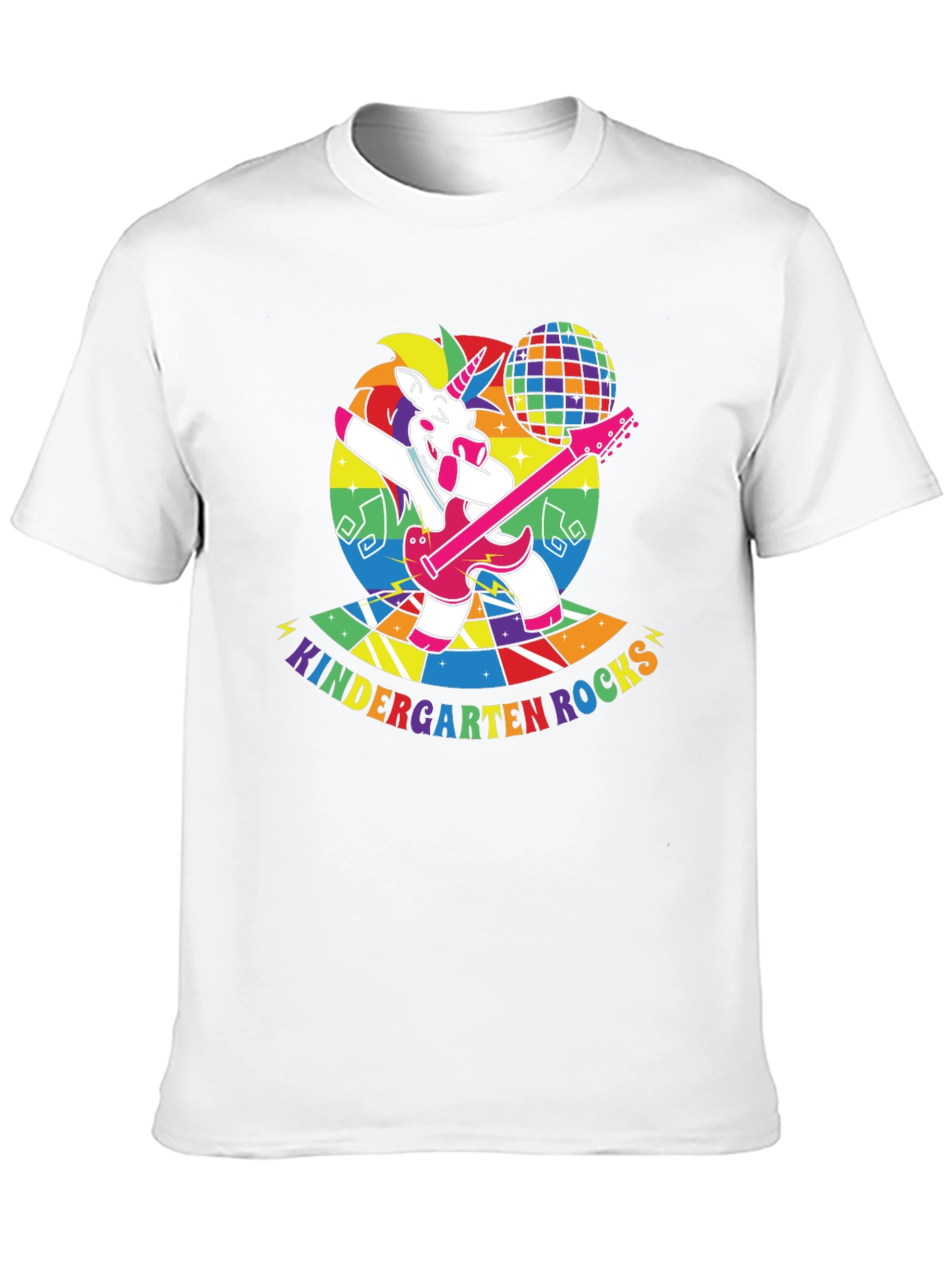 Black Kindergarten Rocks Unicorn T-Shirt view 10