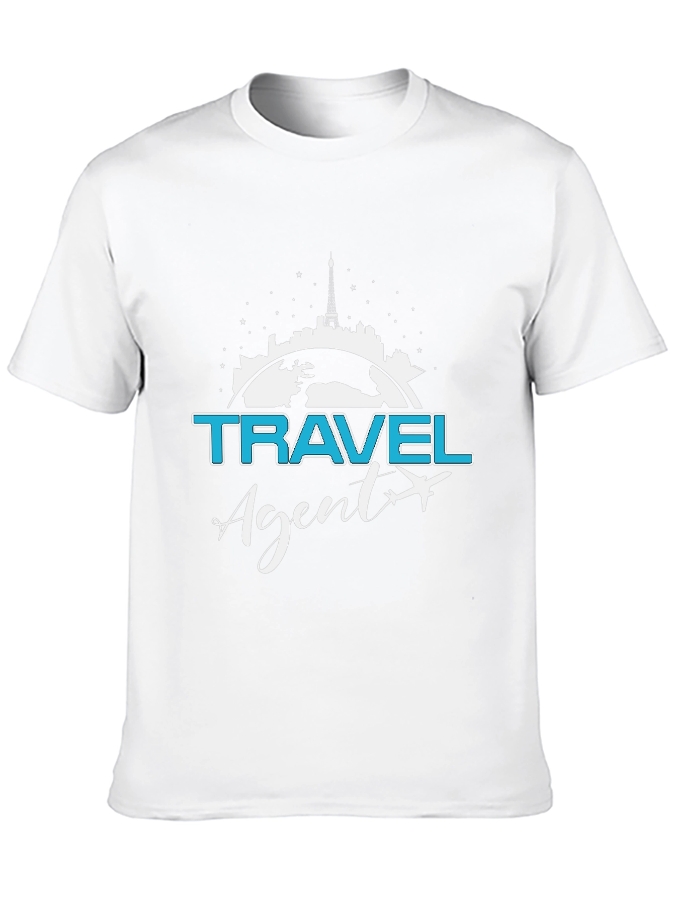Black Travel Agent T-Shirt - Stylish Vacation Planning Apparel view 10
