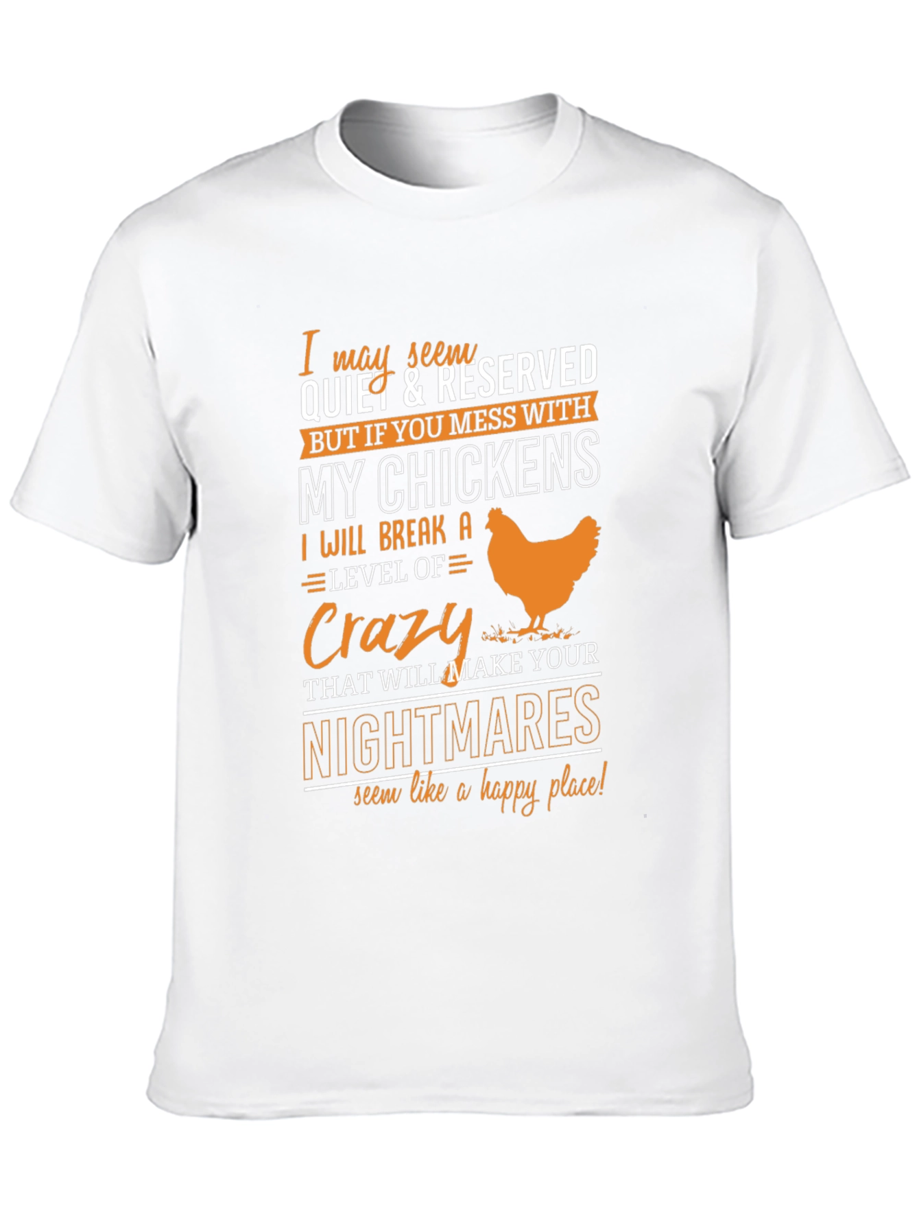 Black Crazy Chicken Lover T-Shirt view 10