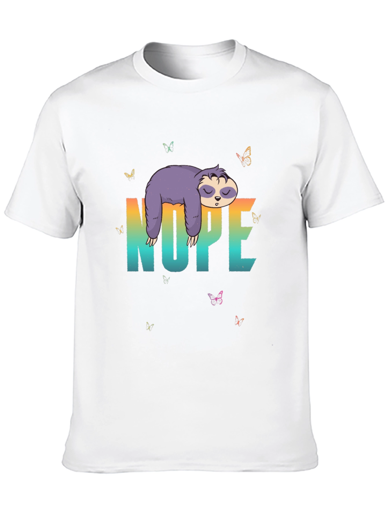 Nope Sloth Graphic Tee - 10