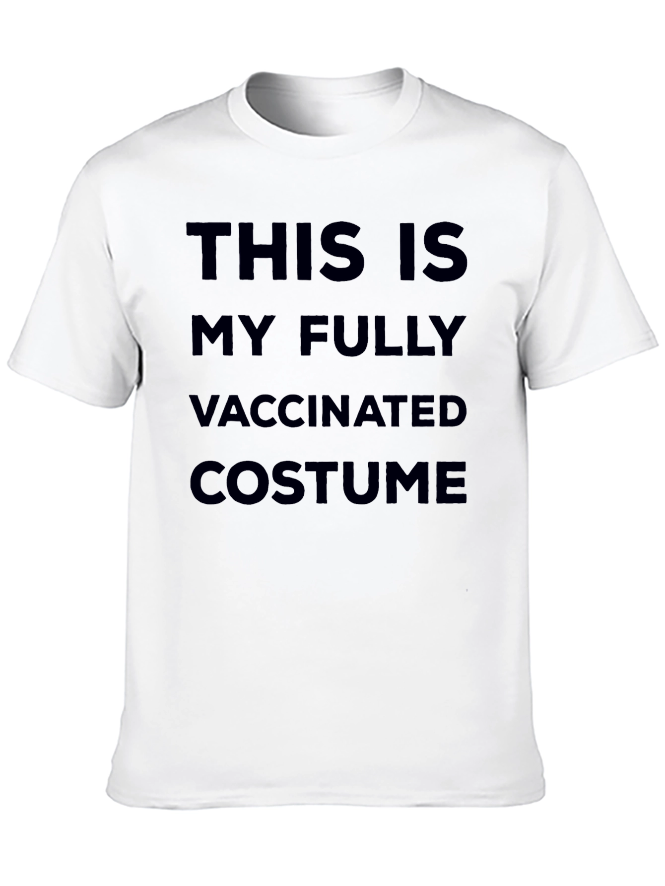 Black Fully Vaccinated Costume T-Shirt - Novelty Slogan Tee view 10