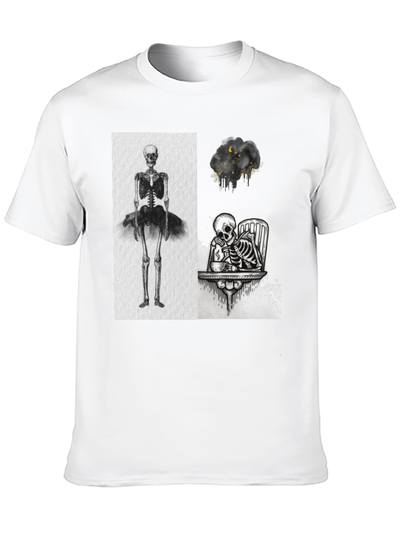 Skeleton Graphic Tee - Unique Print Design - 10
