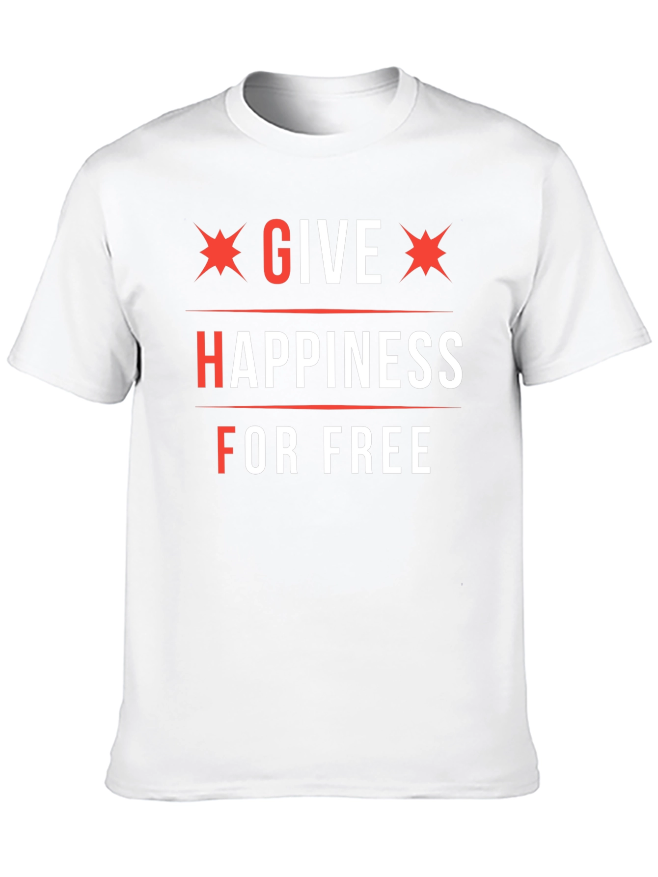 Black Give Happiness For Free Graphic Tee view 10