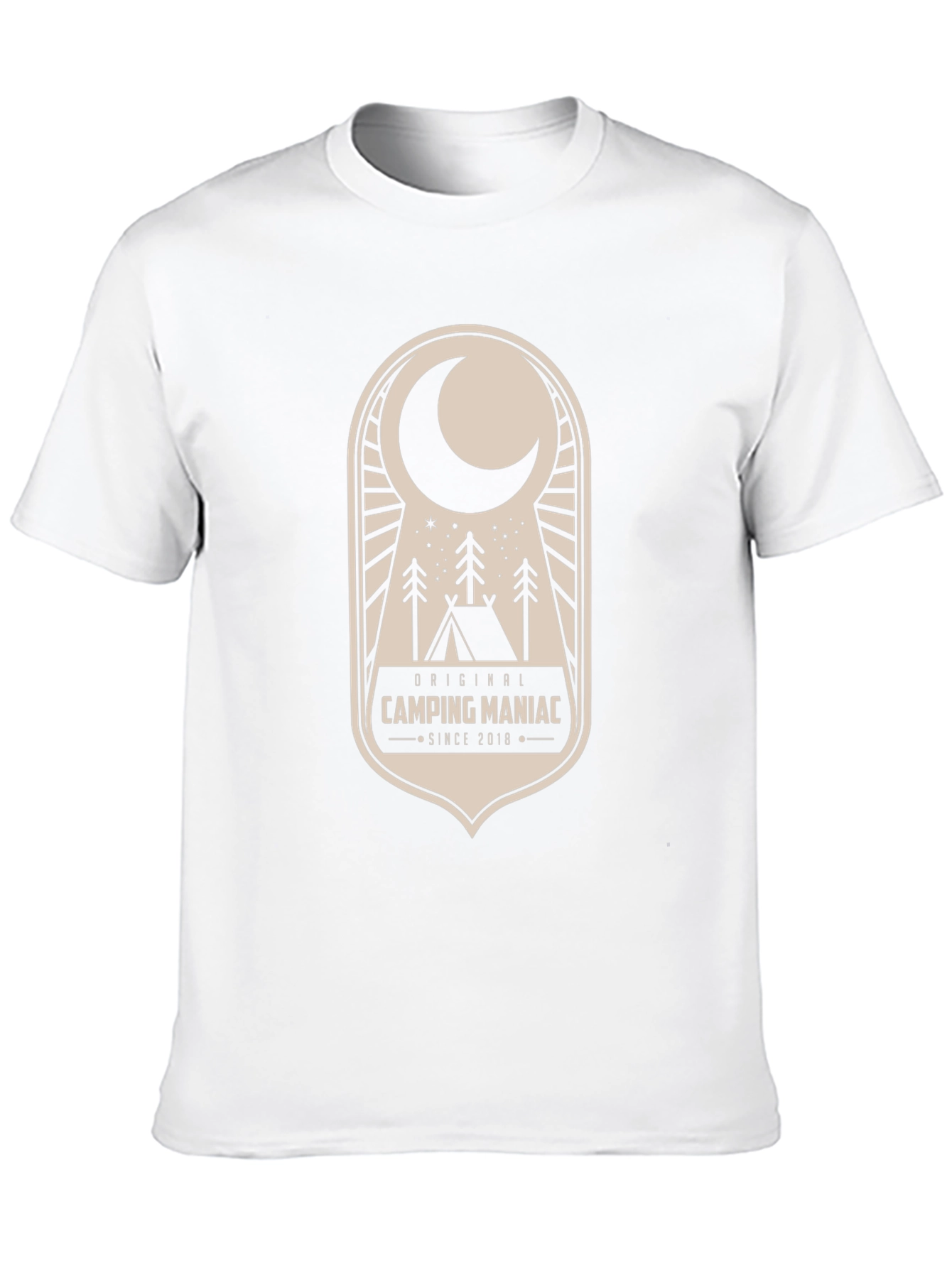 Black Camping Maniac T-Shirt: Outdoor Adventure Apparel view 10