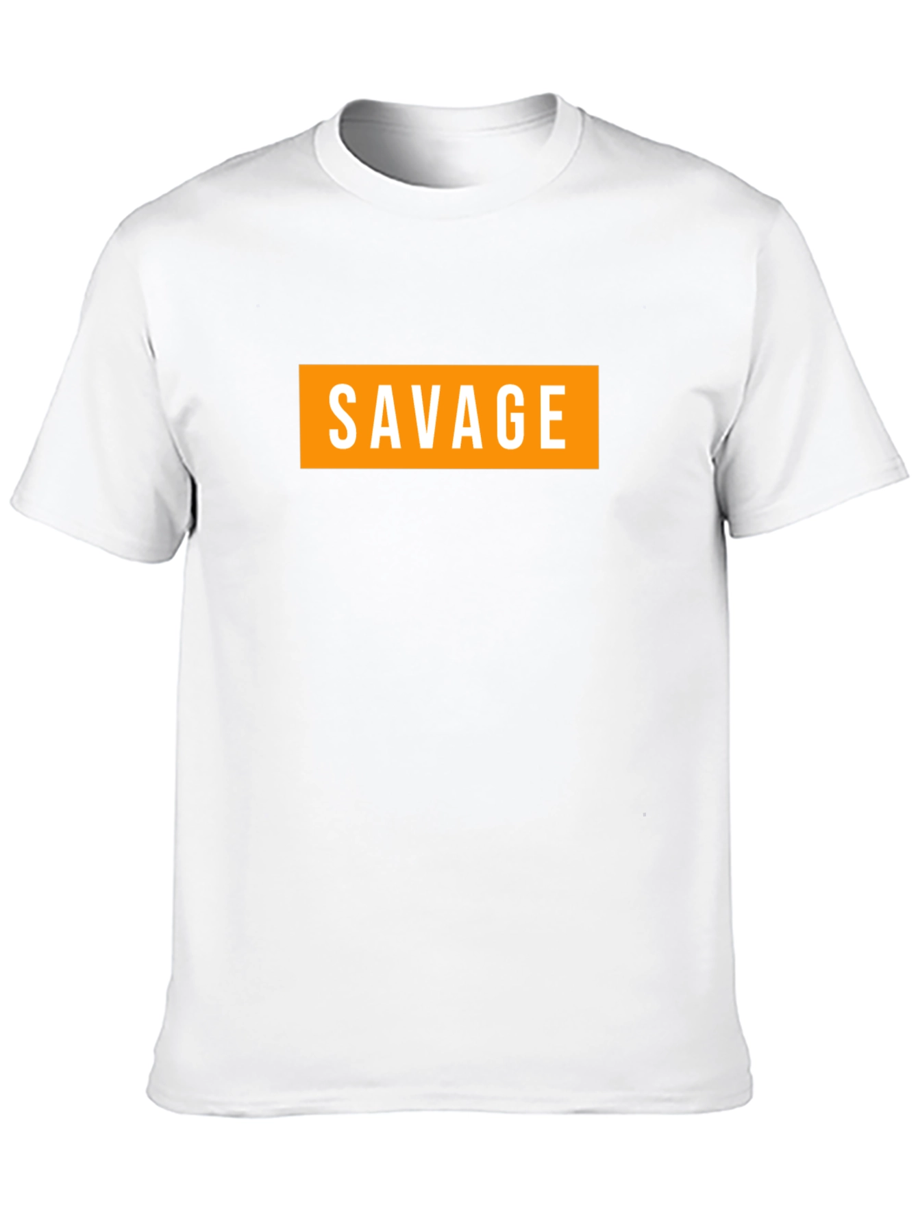 Black Men's Savage Graphic Tee - Bold Streetwear Style view 10