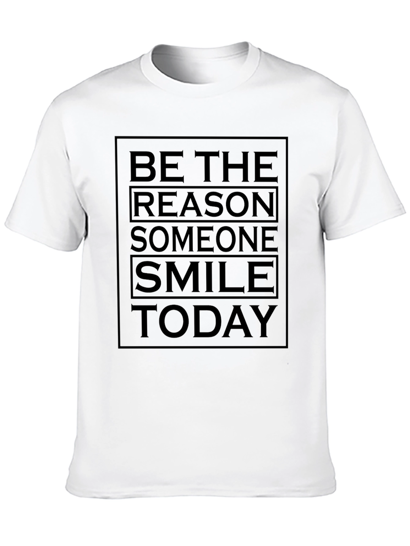 Black Be The Reason Smile Today Black Graphic Tee view 10