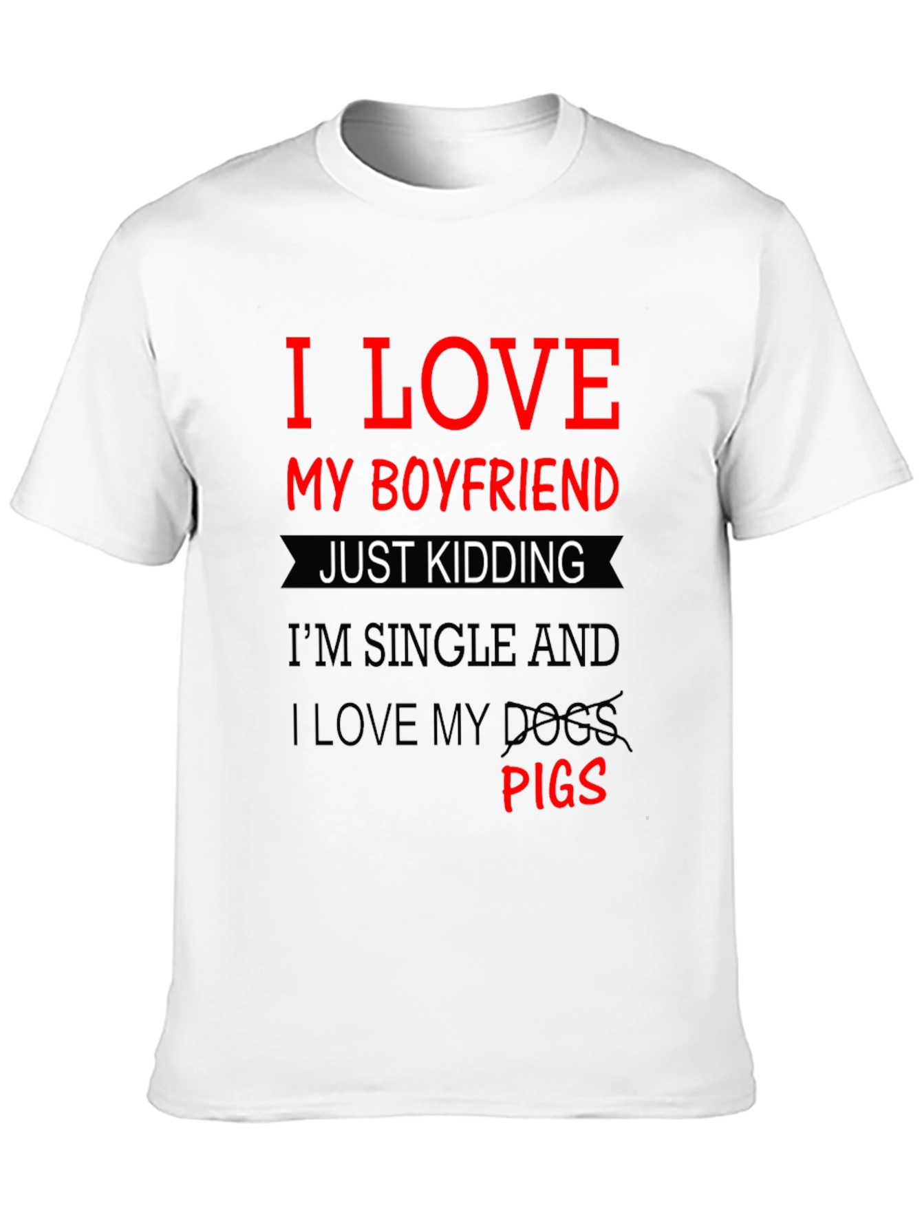 Black I LOVE MY PIGS T-Shirt Novelty Tee Funny Slogan Gift view 10