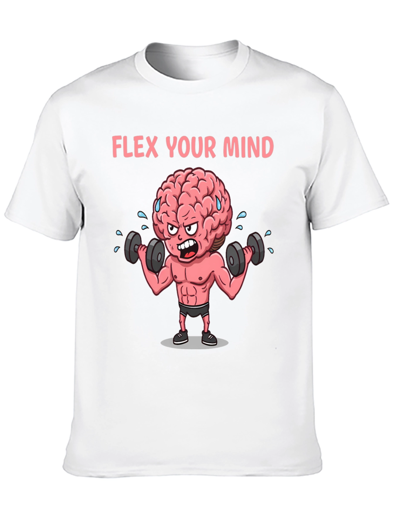 Black Flex Your Mind Graphic T-Shirt view 10