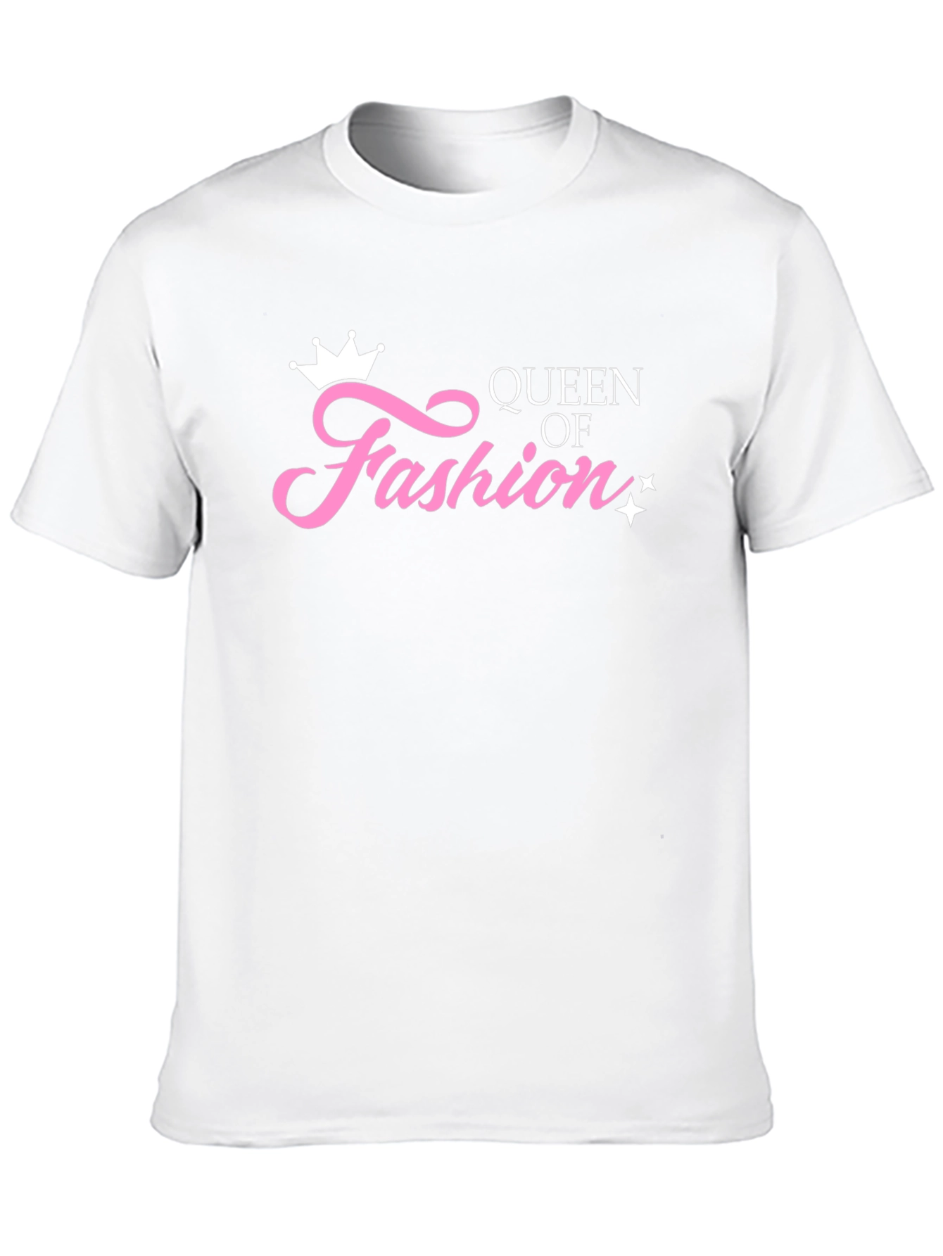 Black Queen of Fashion Graphic Tee - Black Cotton T-Shirt view 10