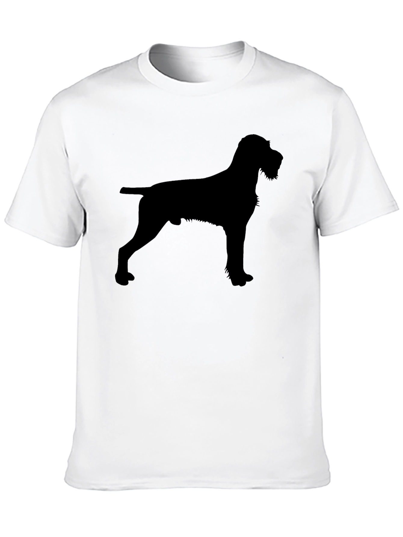 Black Dog Silhouette Black T-Shirt view 10